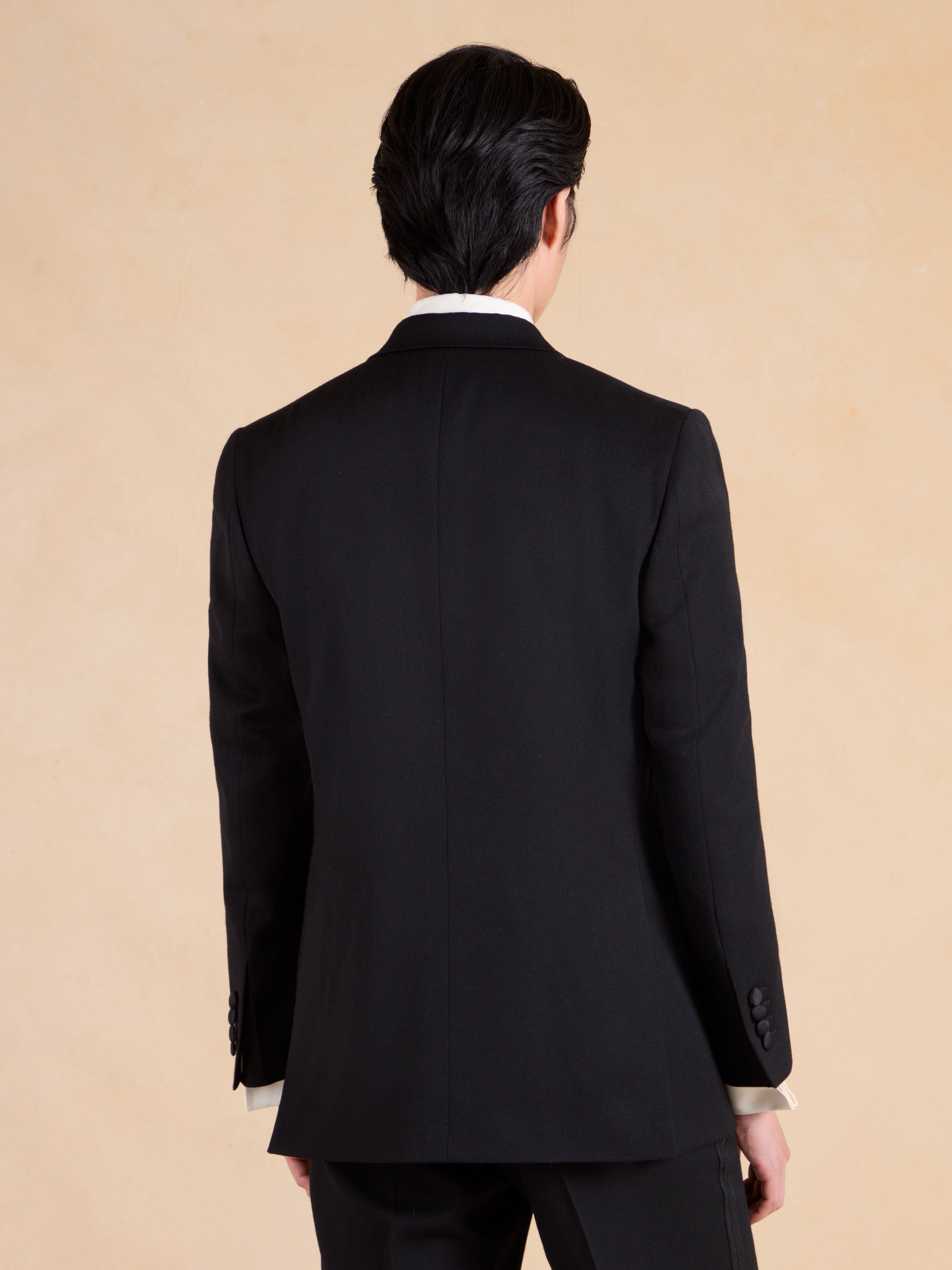 Beaufort Dinner Jacket - Black Barathea