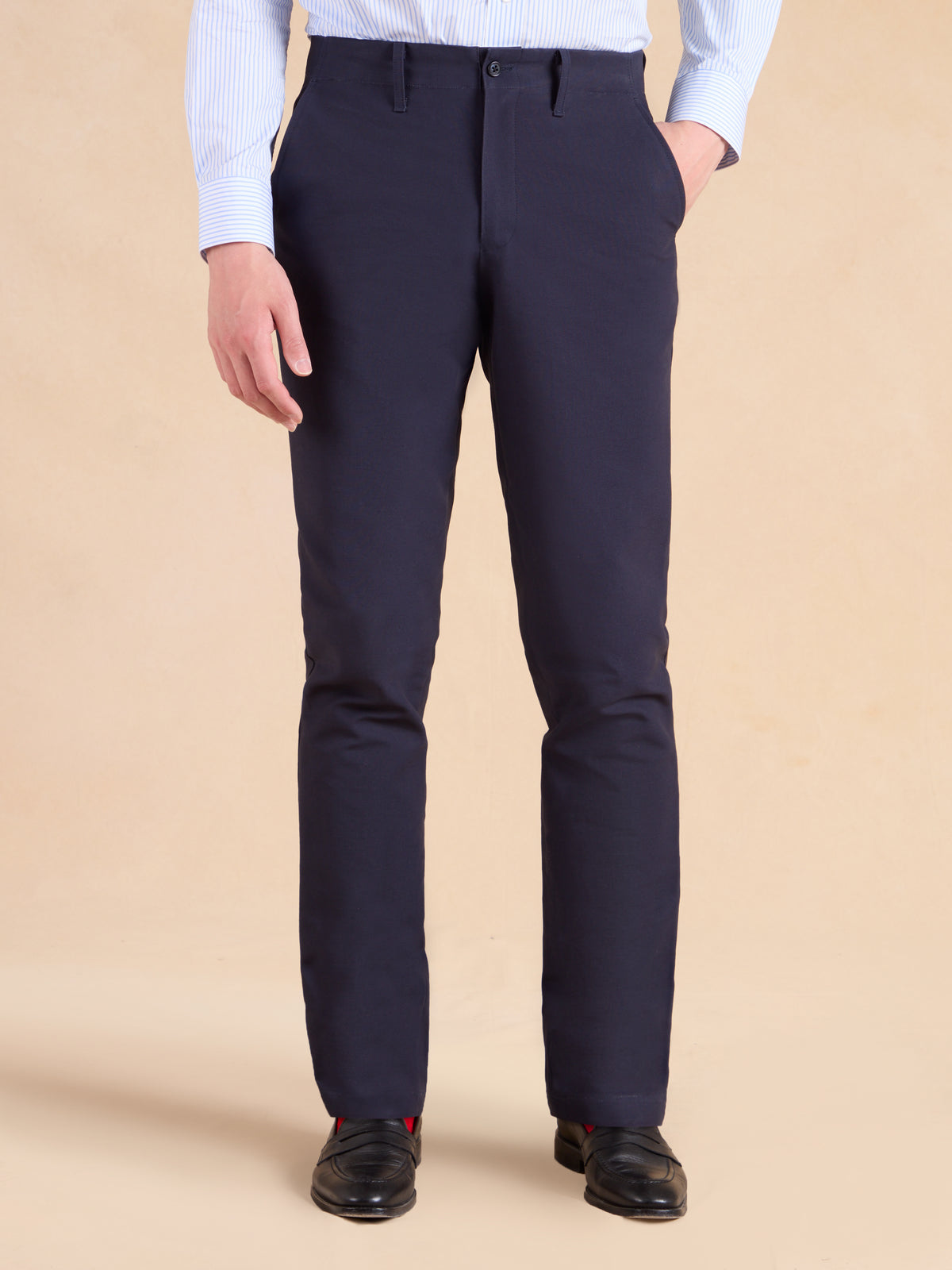 Brompton Chino - Navy Heavyweight Cotton