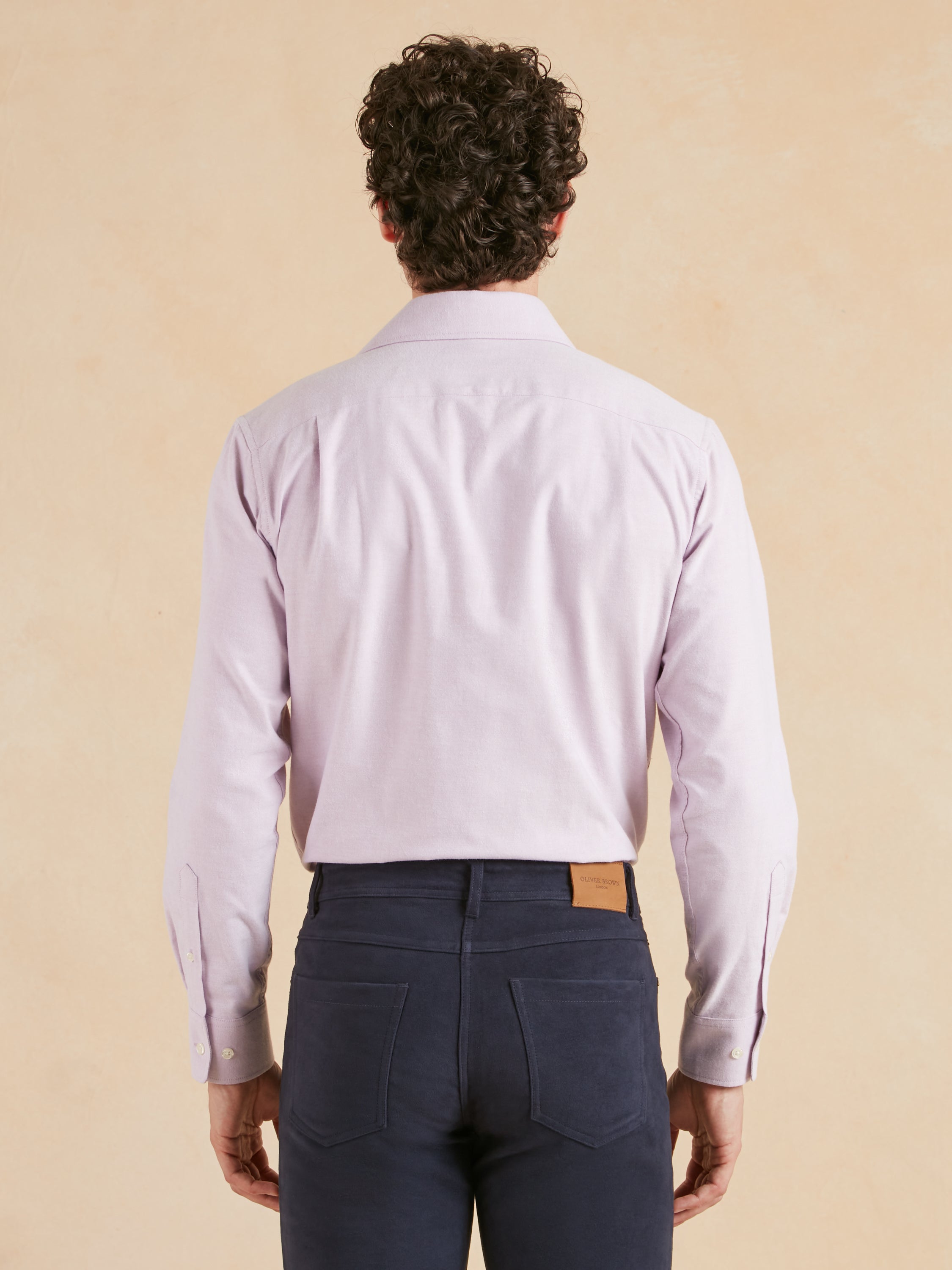 Amalfi Brushed Cotton Shirt - Lilac
