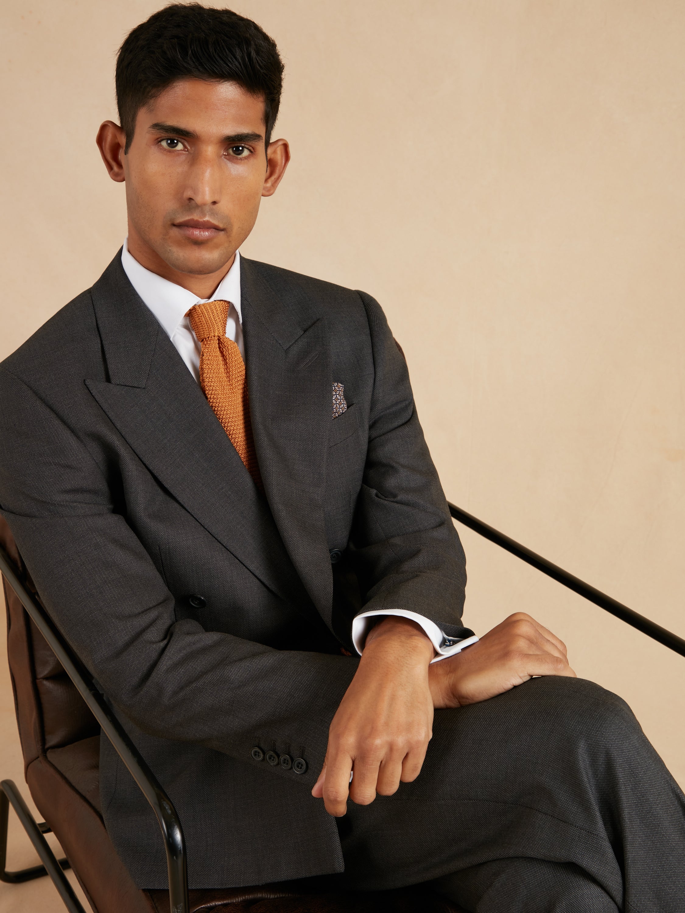 Cadogan Suit - Mid Grey Birdseye