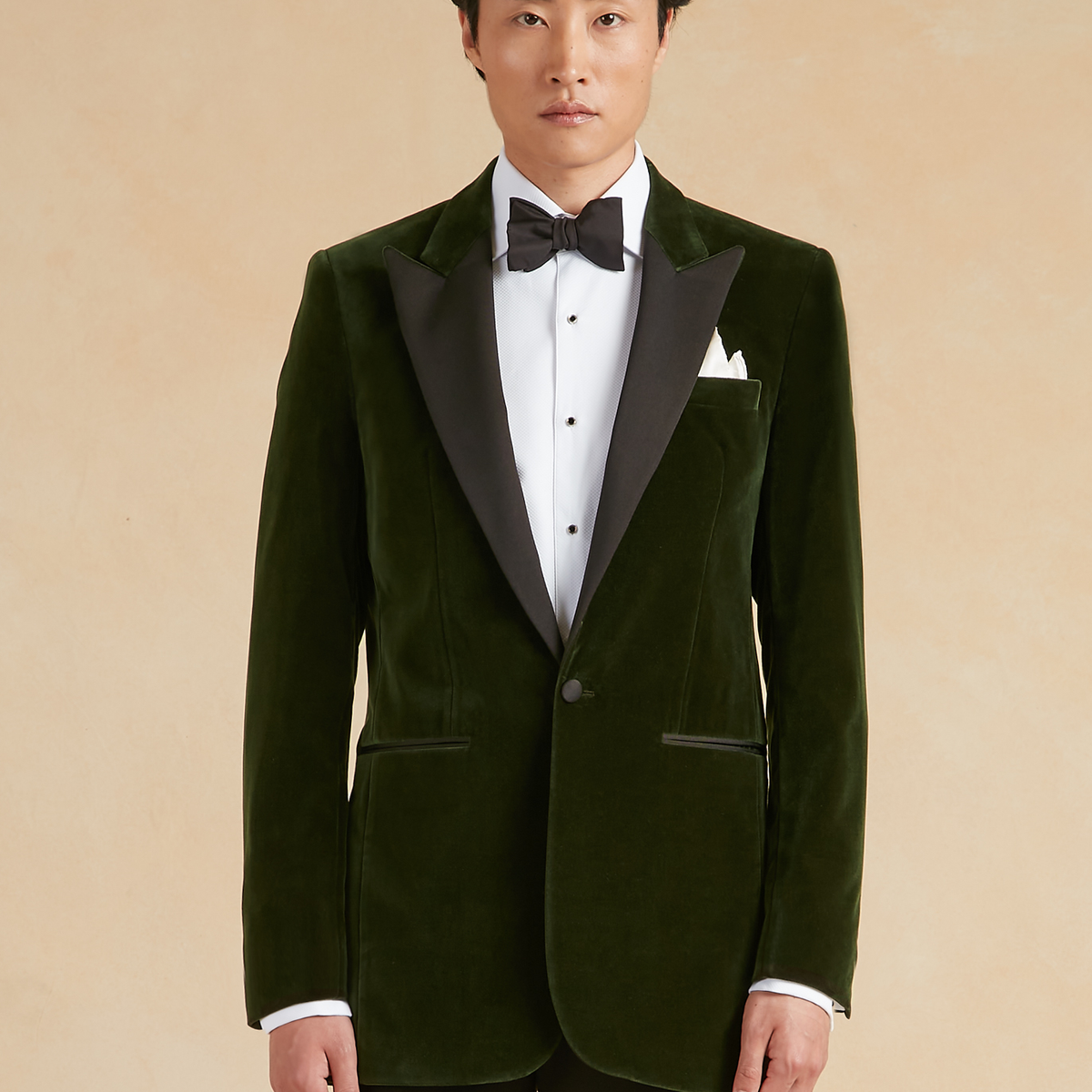 Carlyle Smoking Jacket - Green Velvet | Men's Smoking Jackets