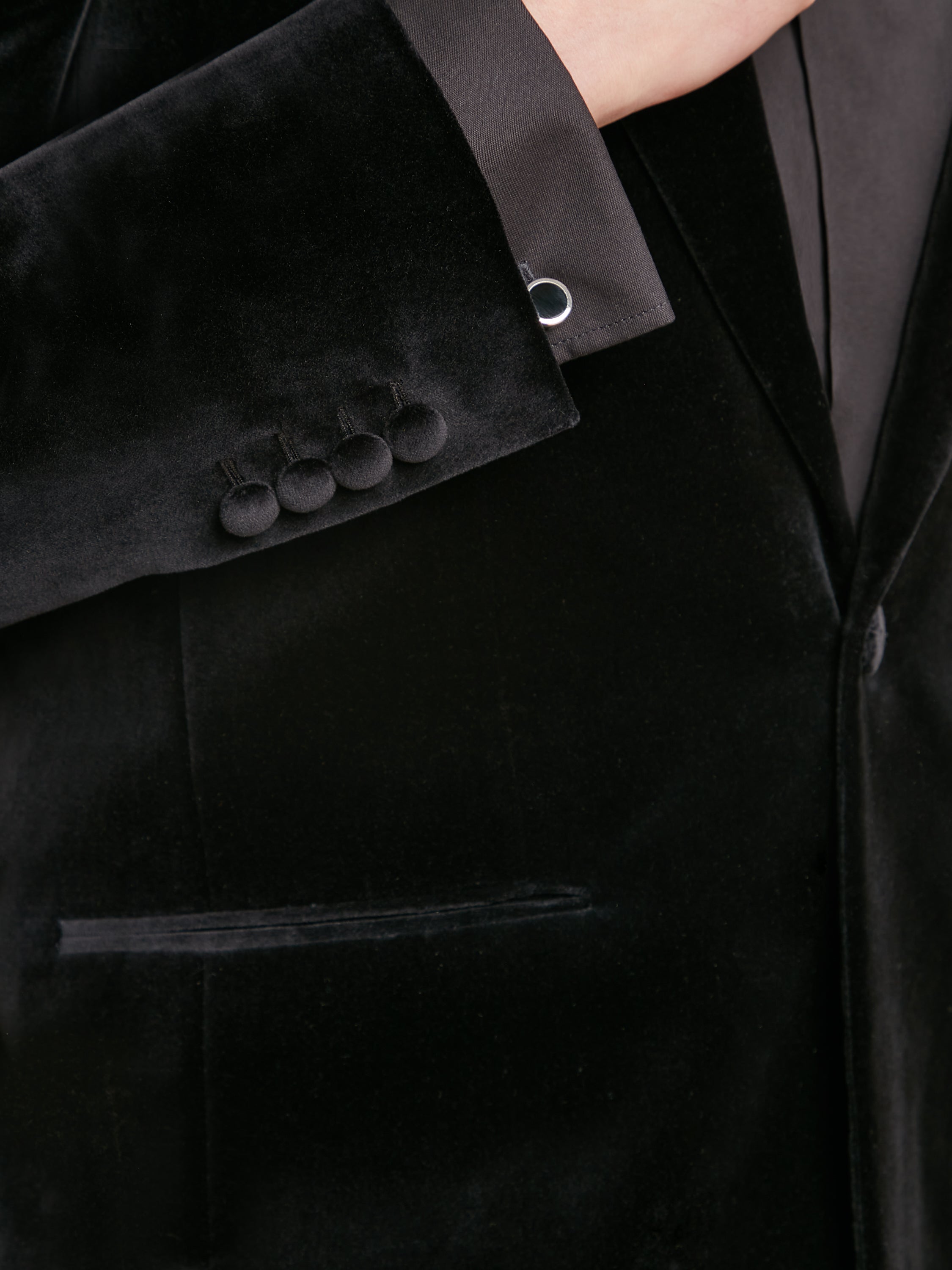 Carlyle Jacket - Black Velvet