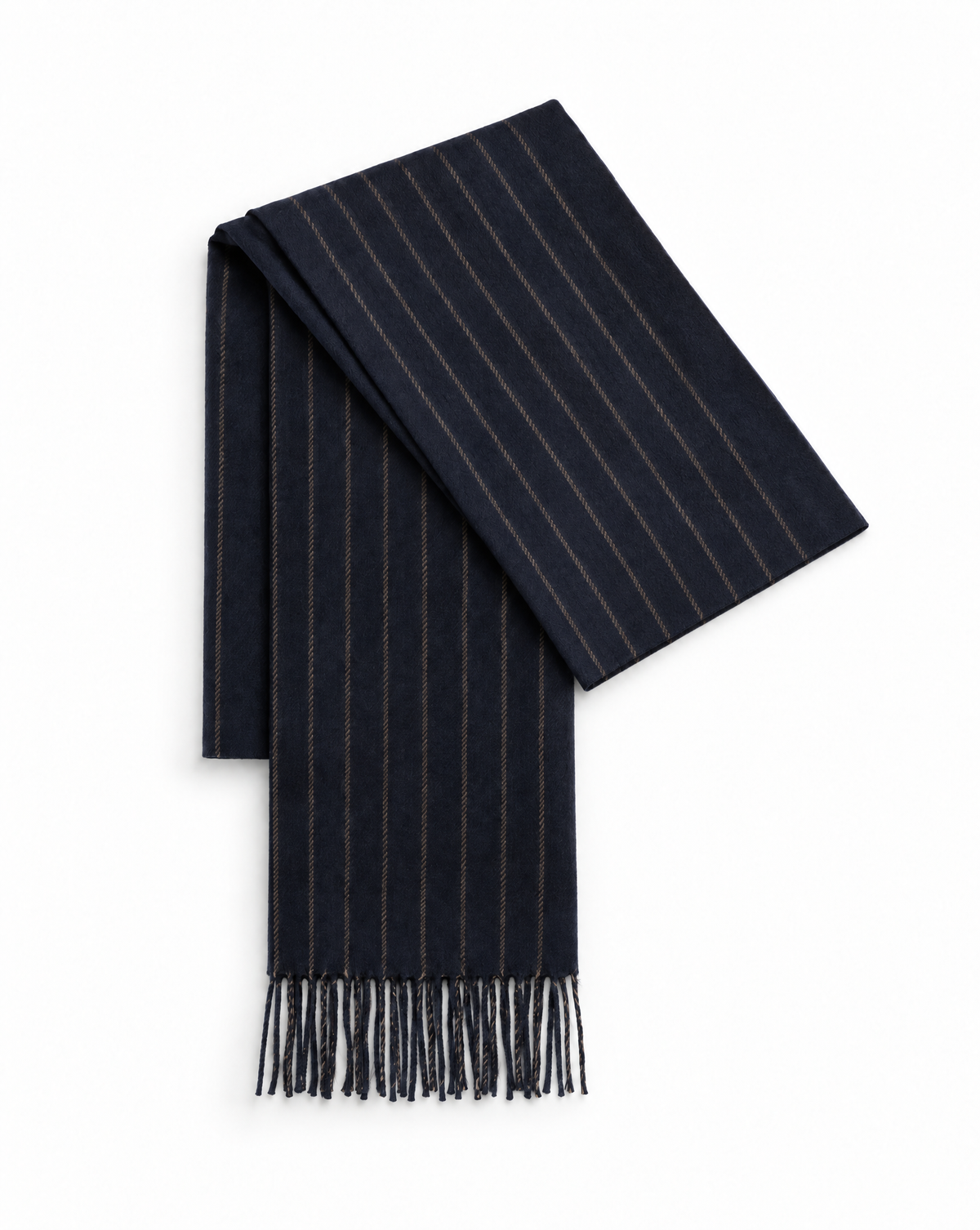 Chalk Stripe Scarf - Navy