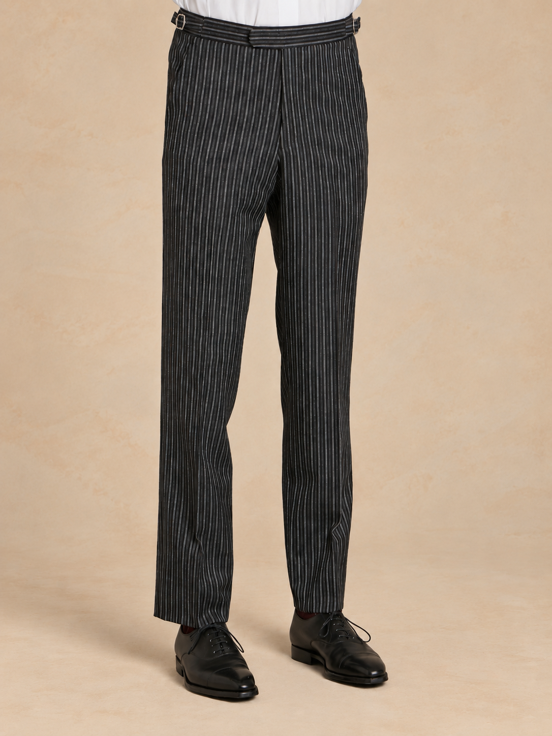 Flat Front Morning Trousers - Classic Striped