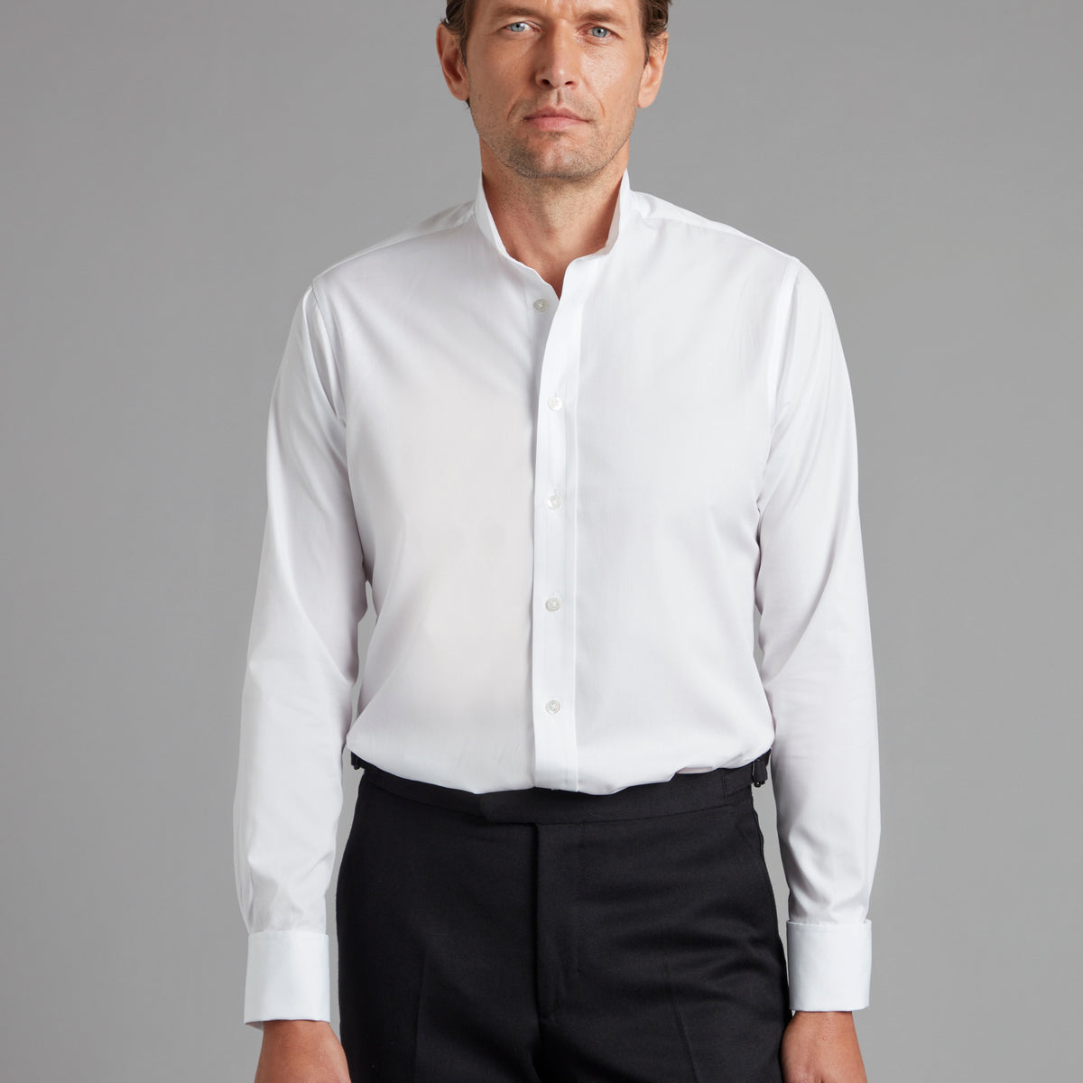 short sleeved dress shirt Short-sleeved Cuban Shirt / 3244 - Offwhite