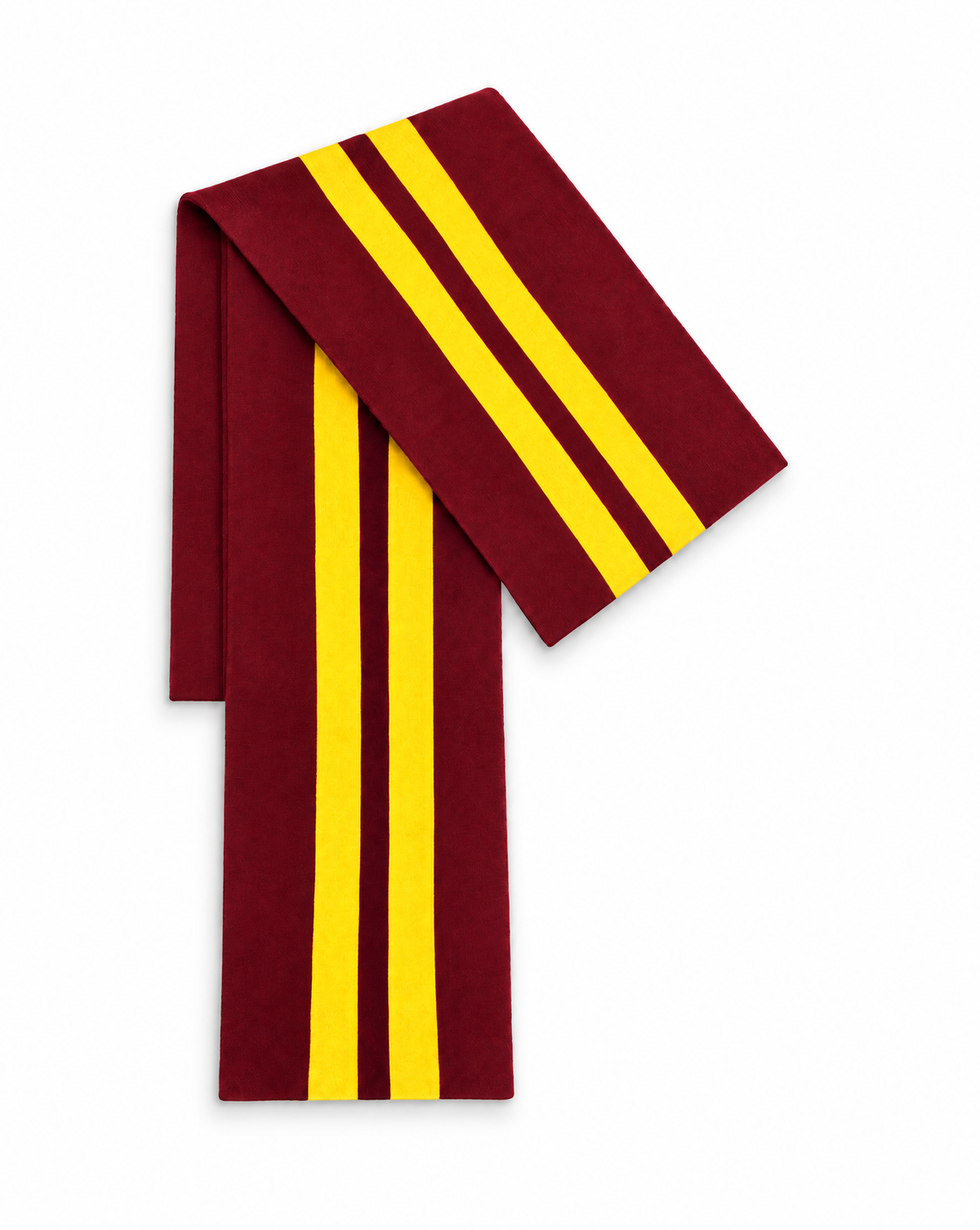 Collegiate Scarf - Bordeaux/Gold