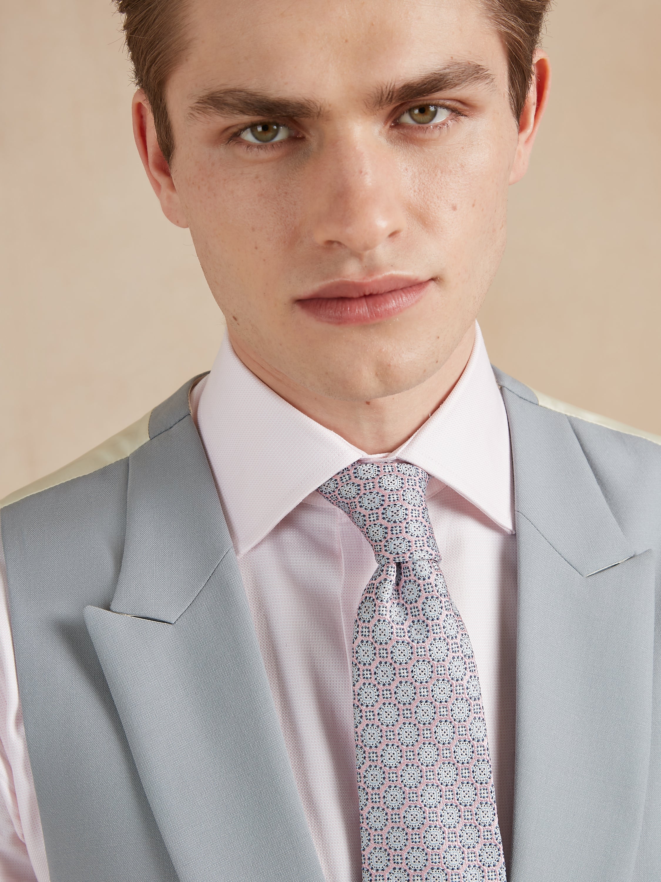 Double Breasted Waistcoat - Plain Grey Wool