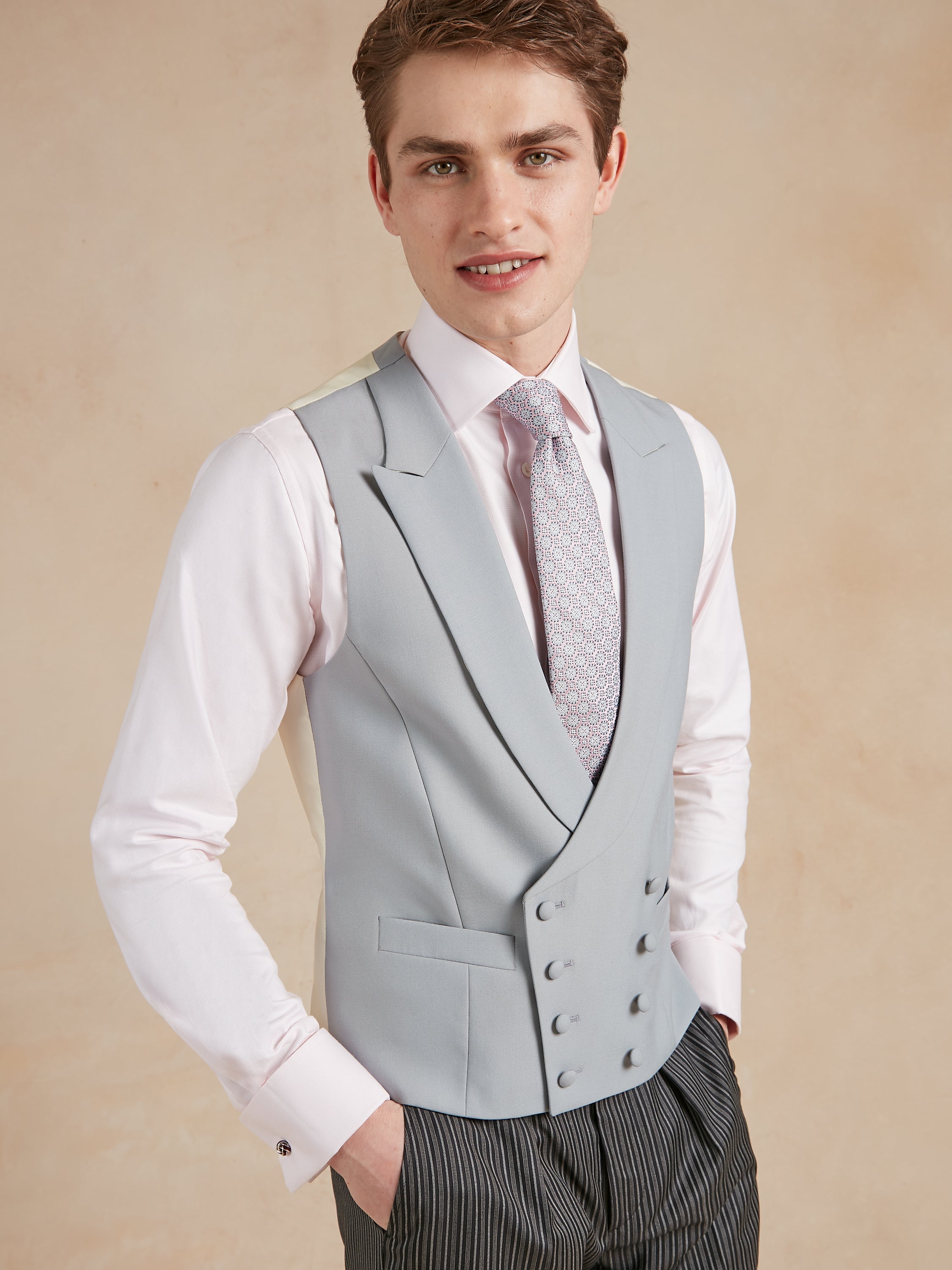 Grey Double Breasted Waistcoat Designs ASOS DESIGN Double Breasted