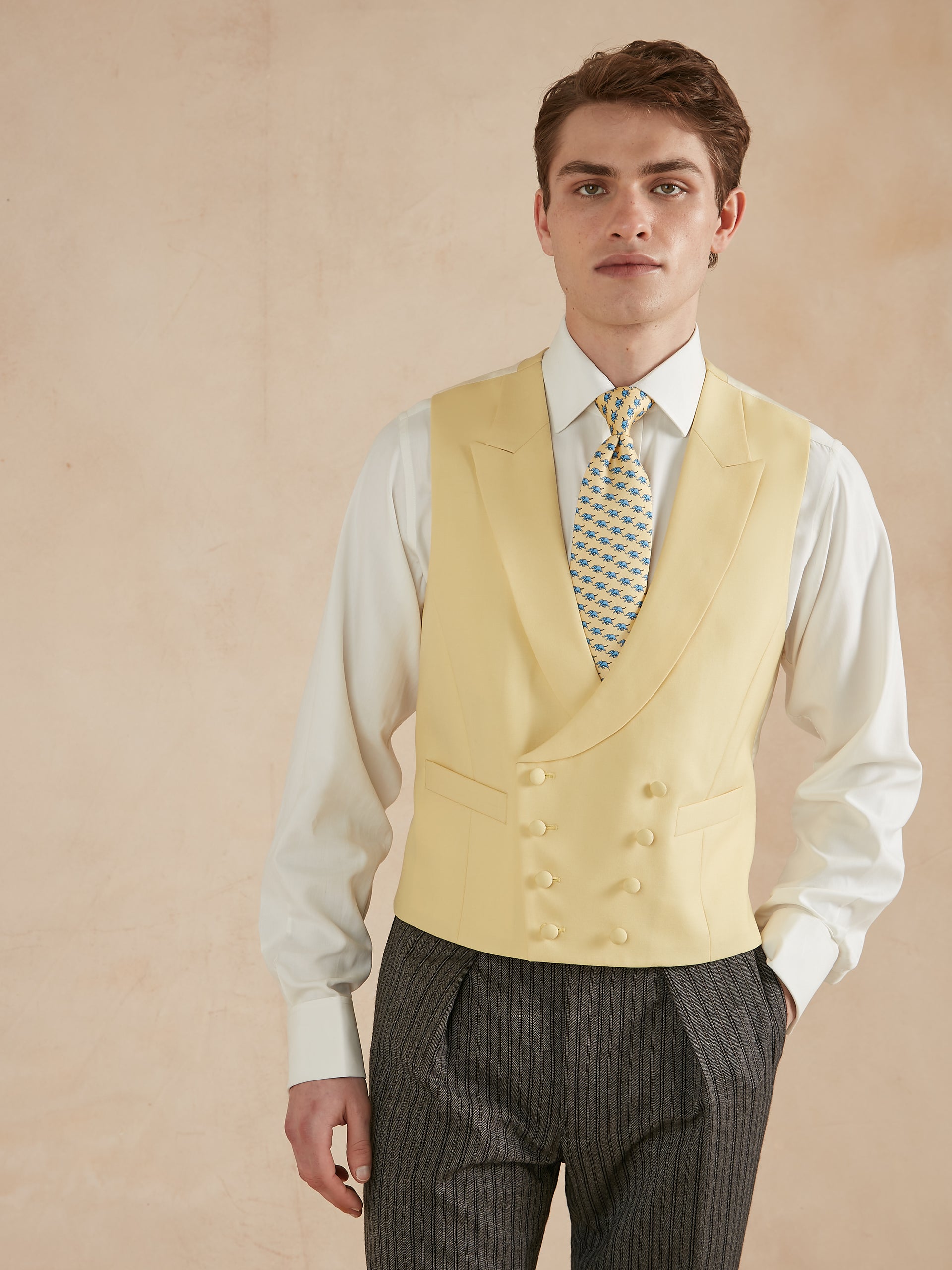 Double Breasted Wool Waistcoat