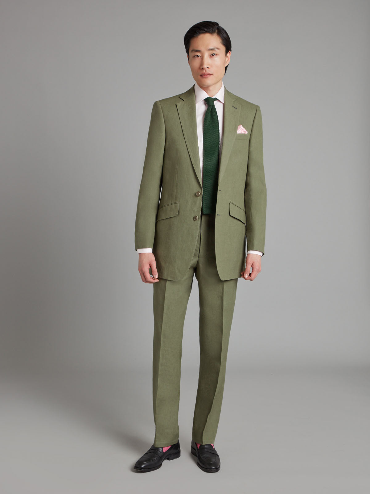 Eaton Suit Sage Green Linen
