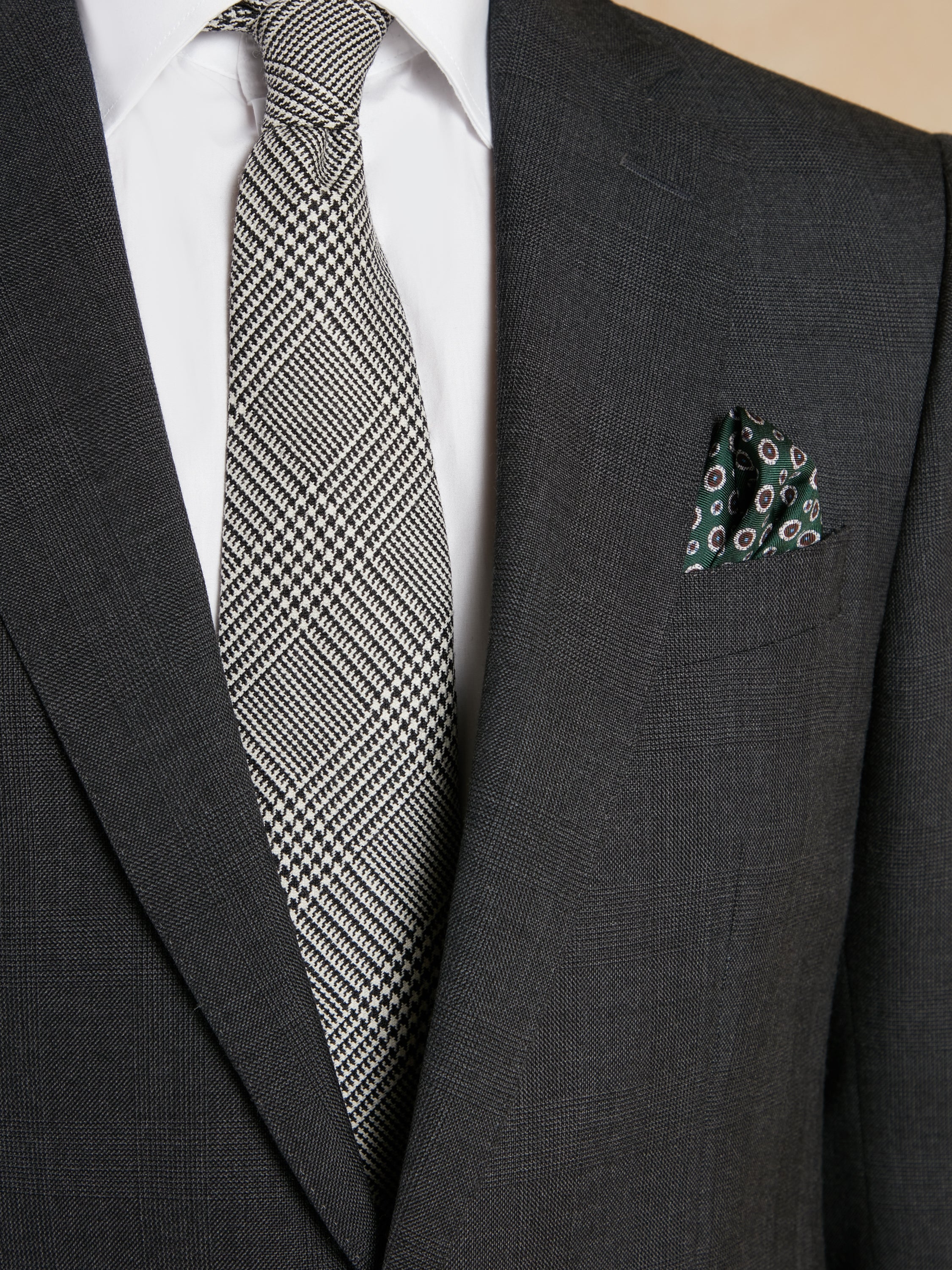 Eaton Glen Check Suit - Dark Grey