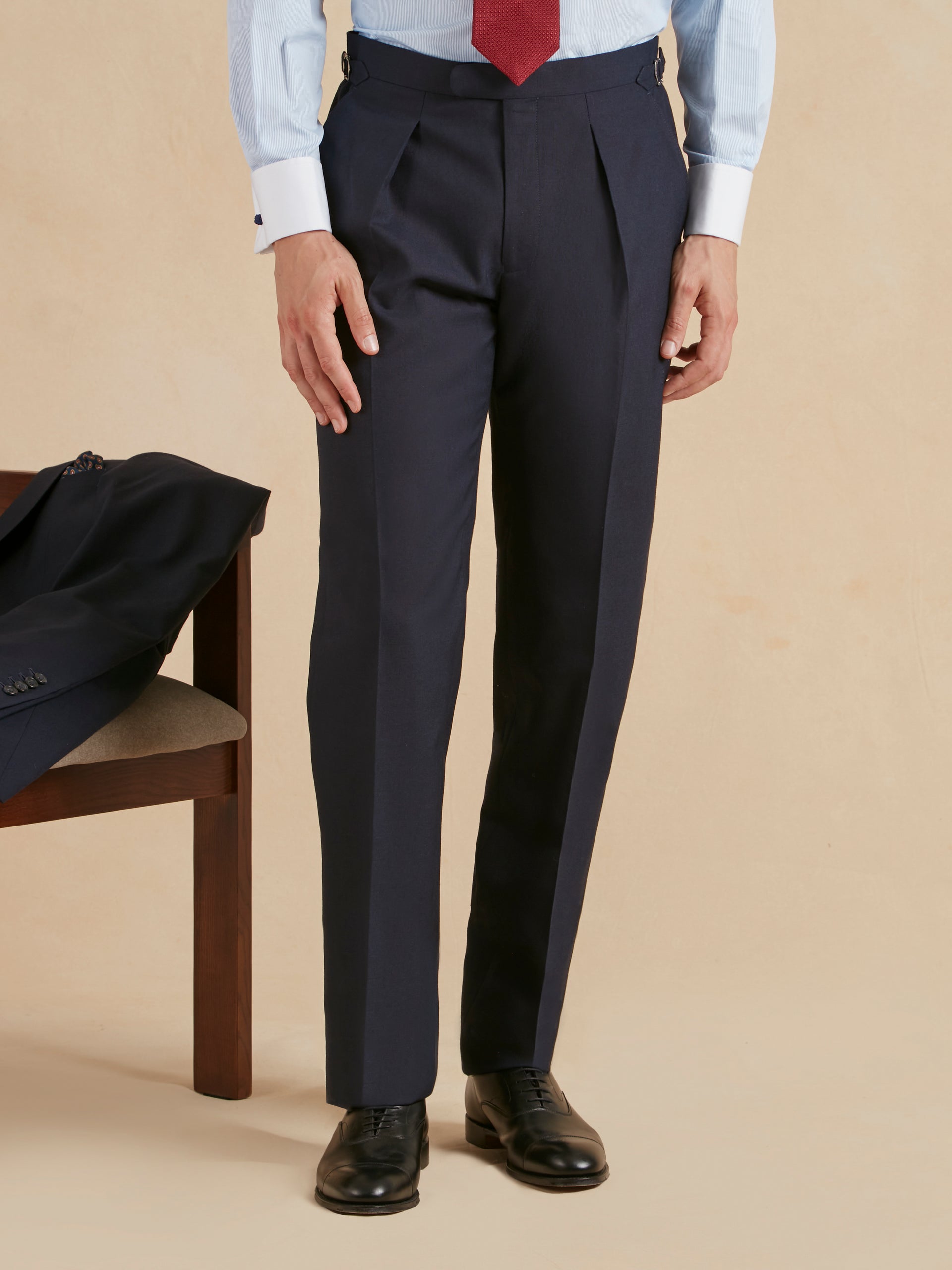 Pleated Suit Plain