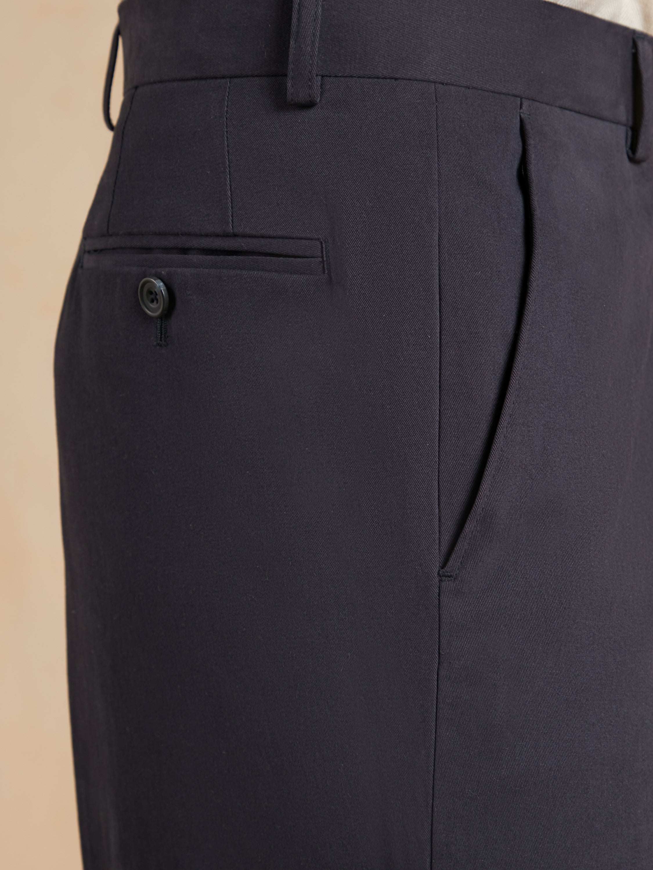 Heavyweight Cotton Trousers - Navy