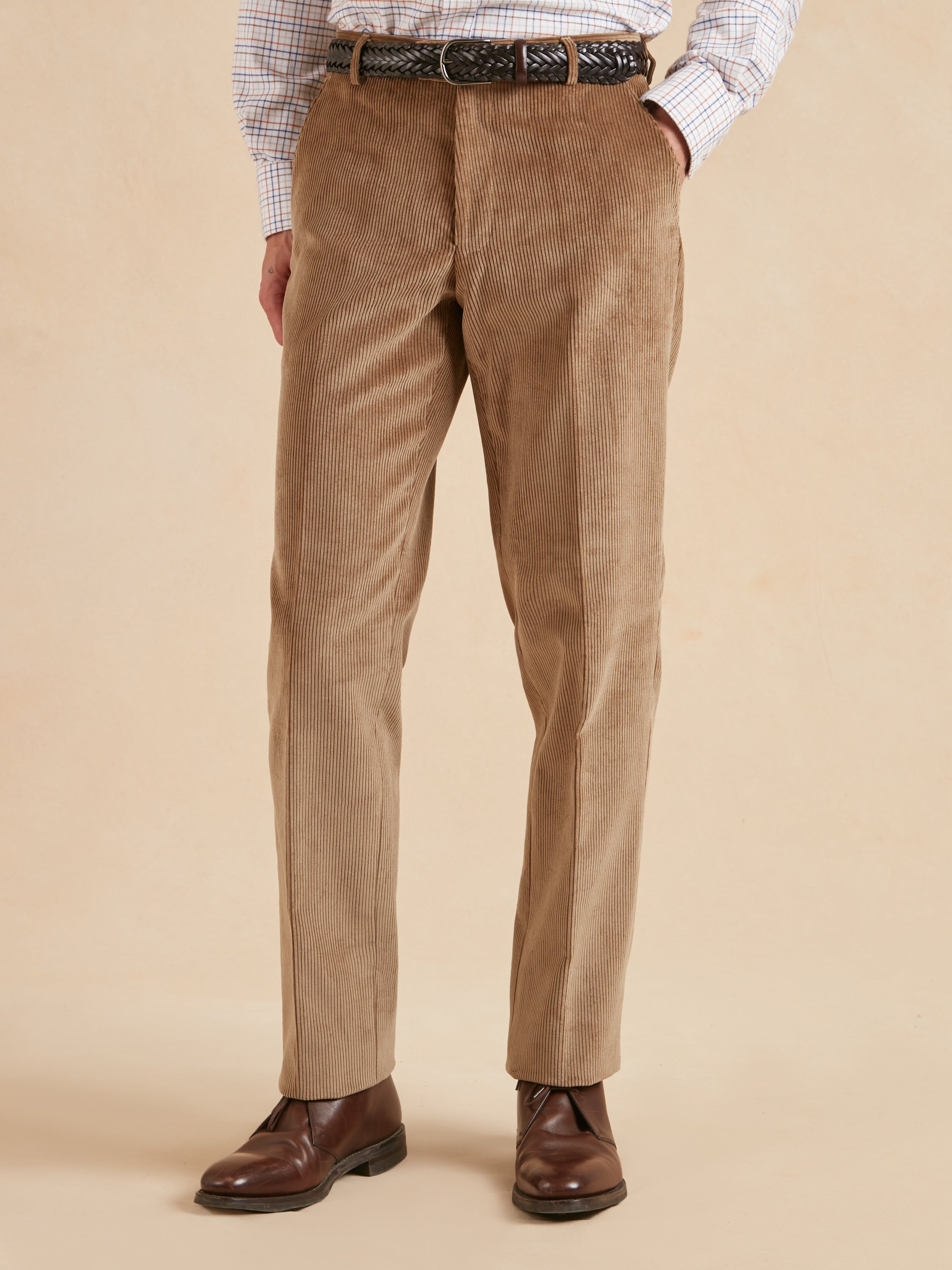 Heavyweight Corduroy Trousers - Beige