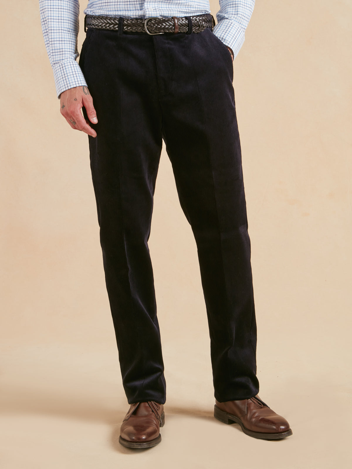 Heavyweight Corduroy Trousers - Navy