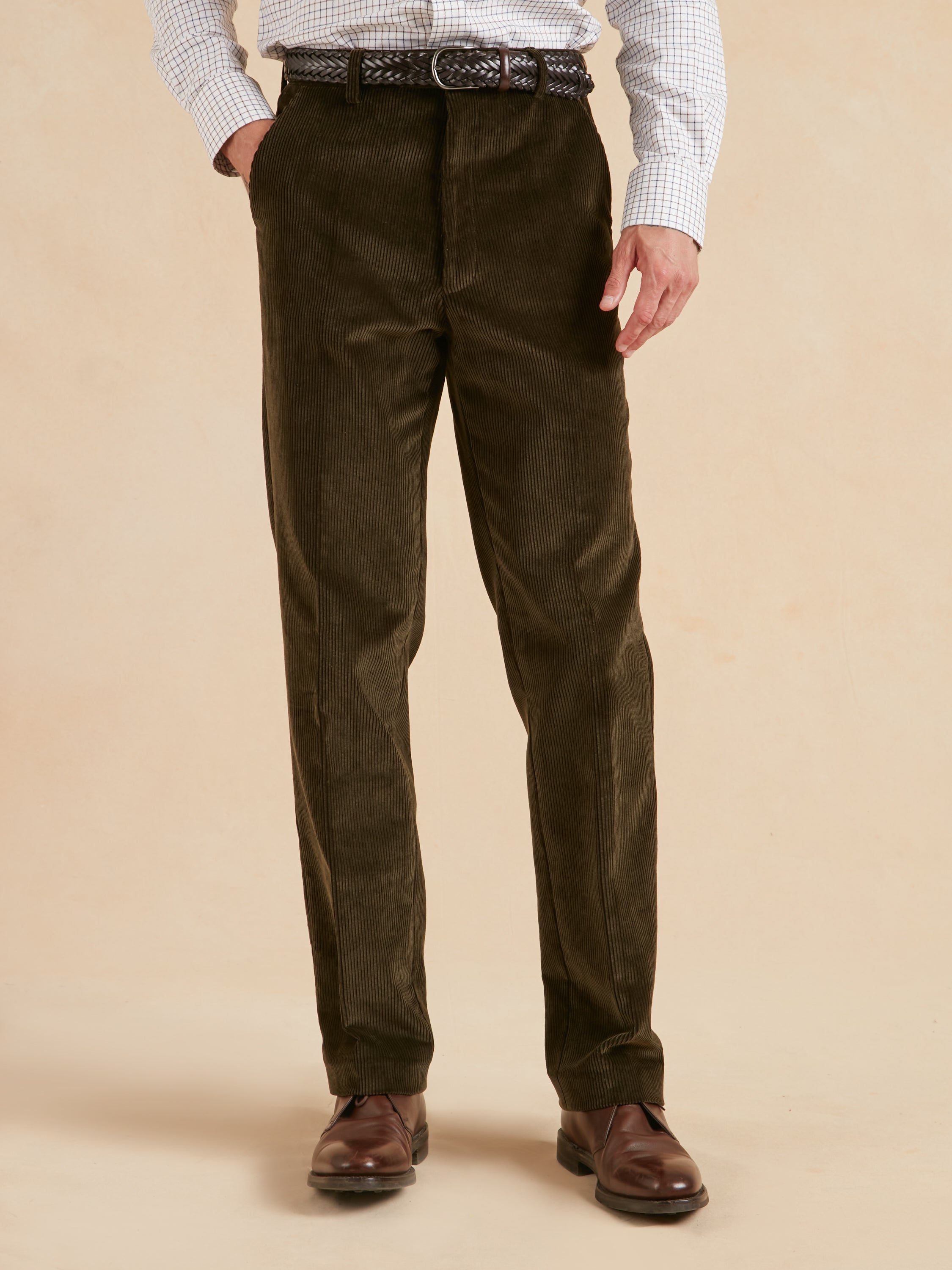 Heavyweight Corduroy Trousers - Olive