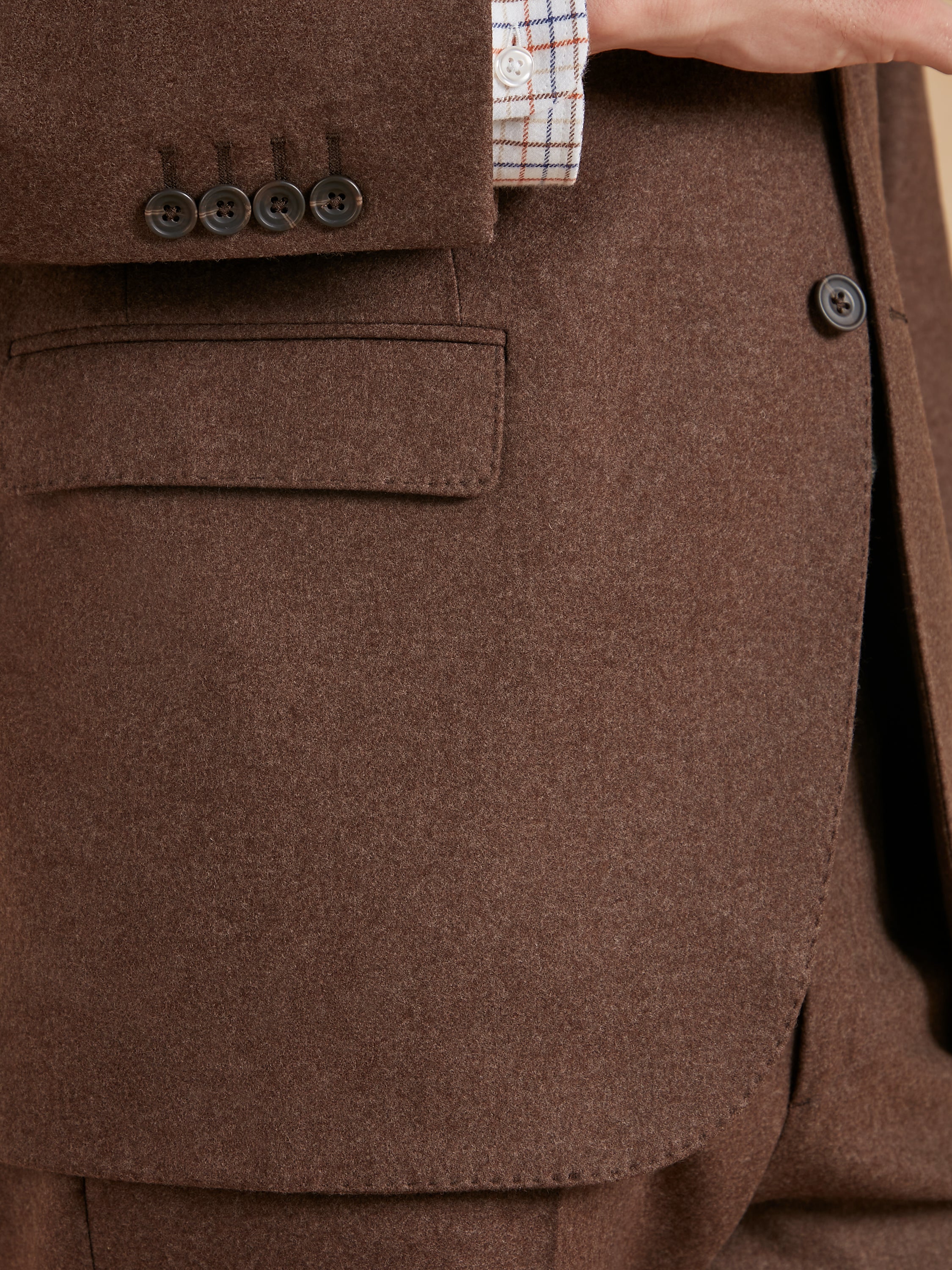 Unstructured Jacket - Brown Drago Flannel