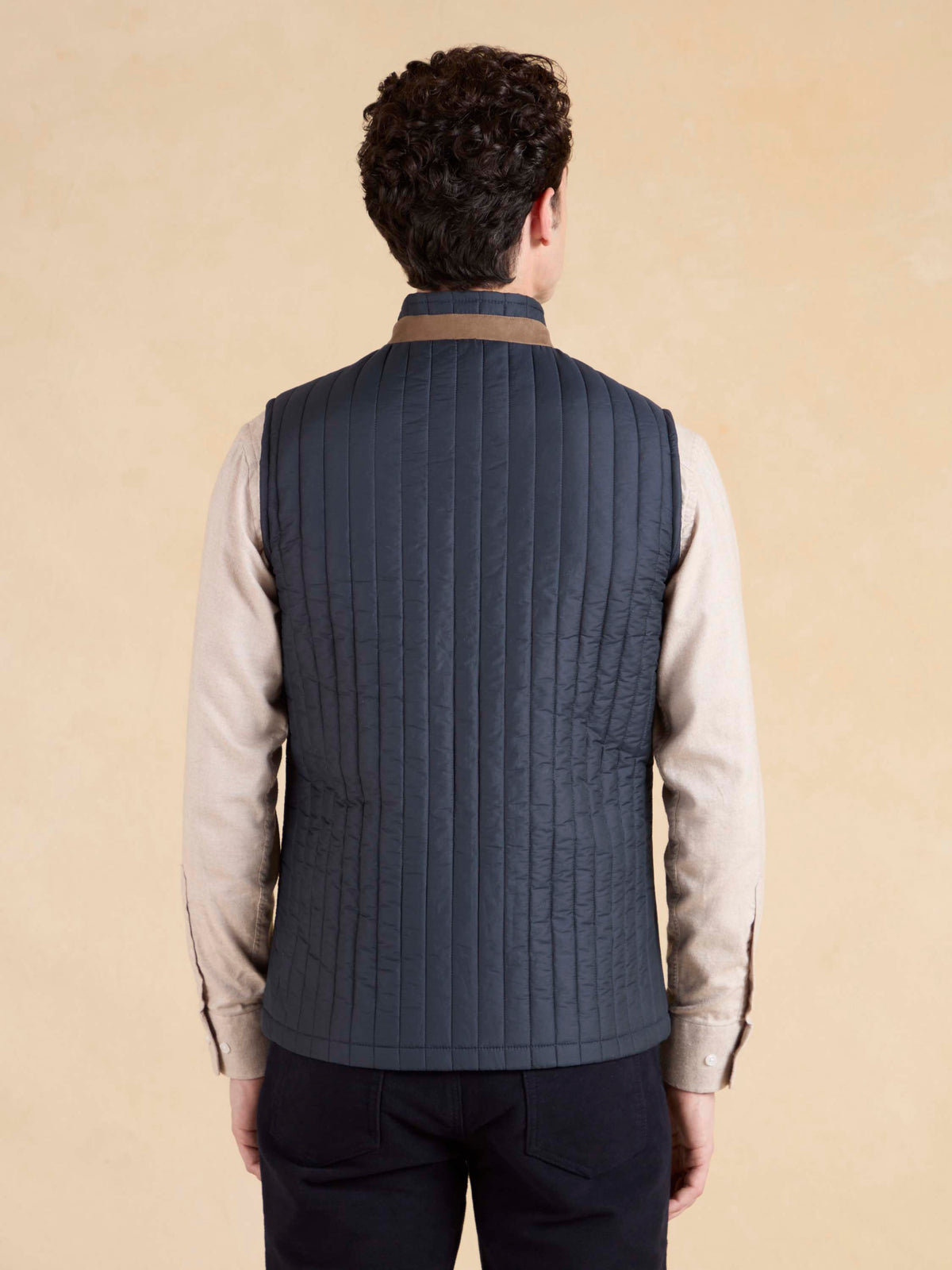 Light Padded Gilet – Navy Cotton Mix