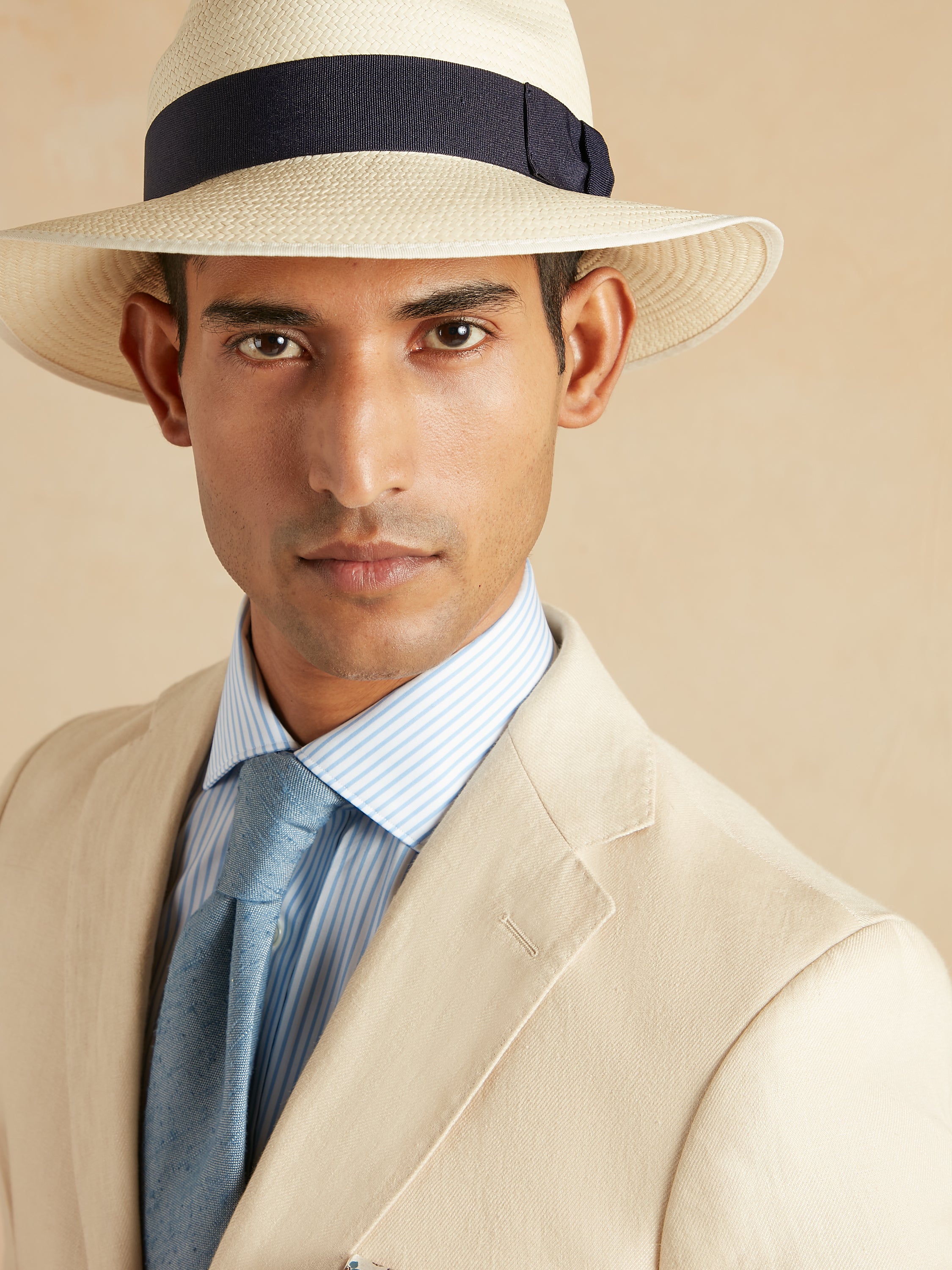 Lightweight Washed Irish Linen Suit - Sand