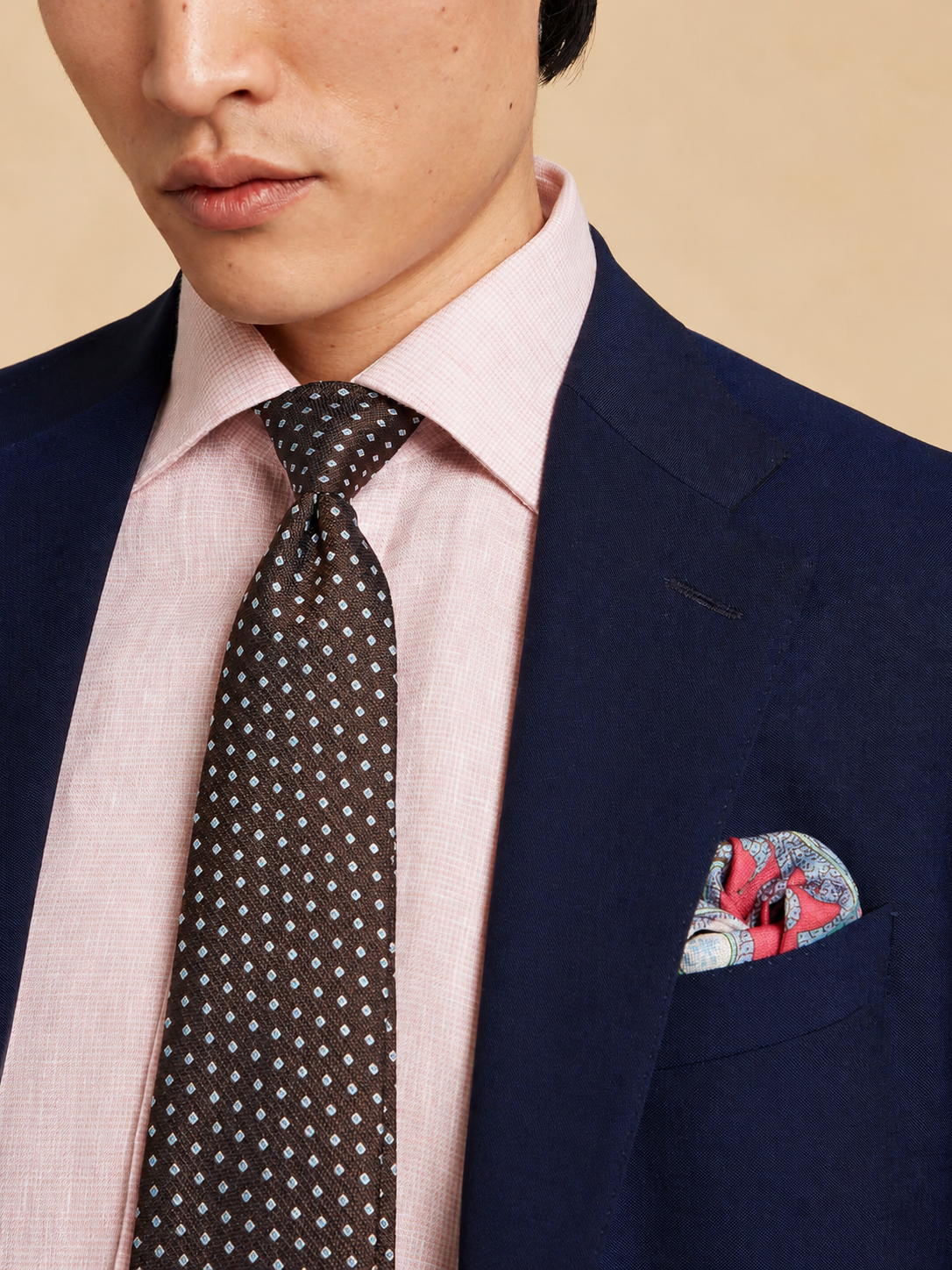Mayfair Tailored Fit Suit - Navy Fresco Wool