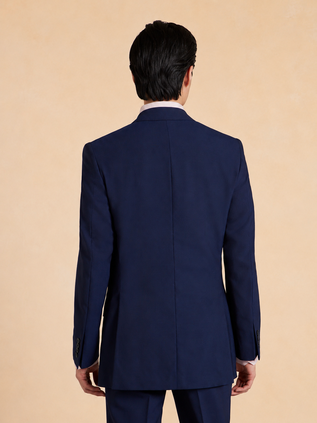 Mayfair Tailored Fit Suit - Navy Fresco Wool