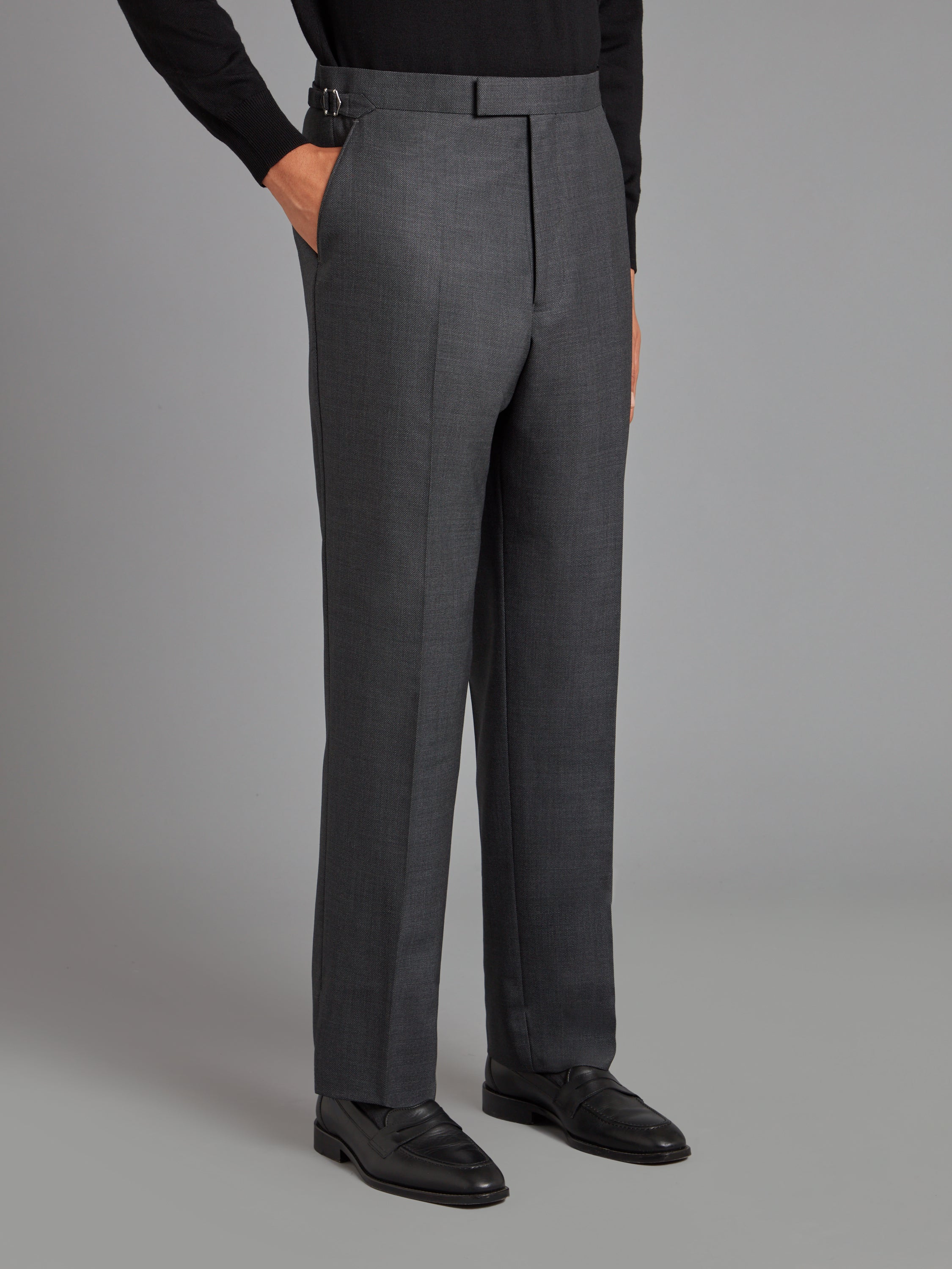 Mayfair Tailored Fit Suit - Grey Birdseye Wool