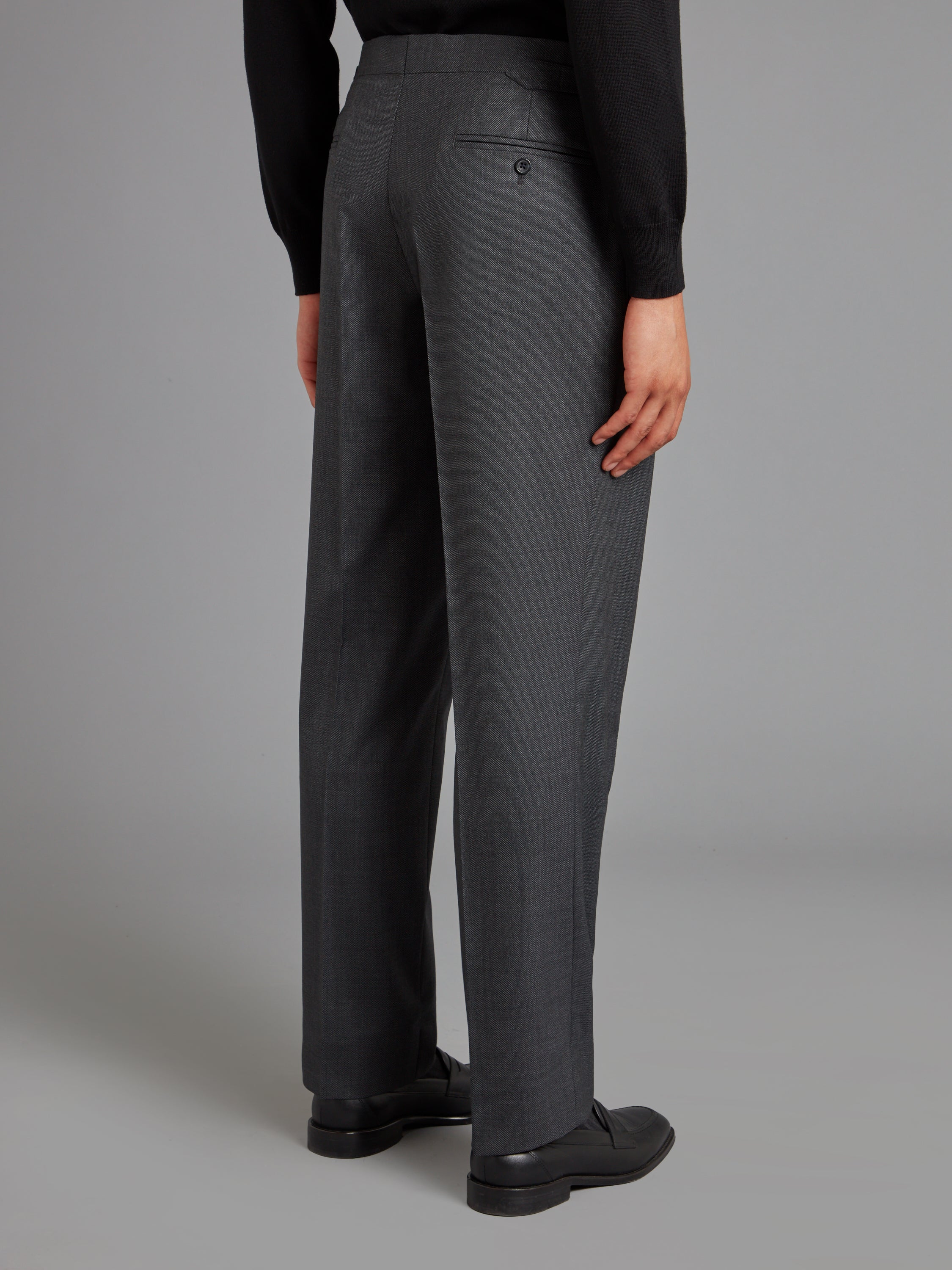 Mayfair Tailored Fit Suit - Grey Birdseye Wool
