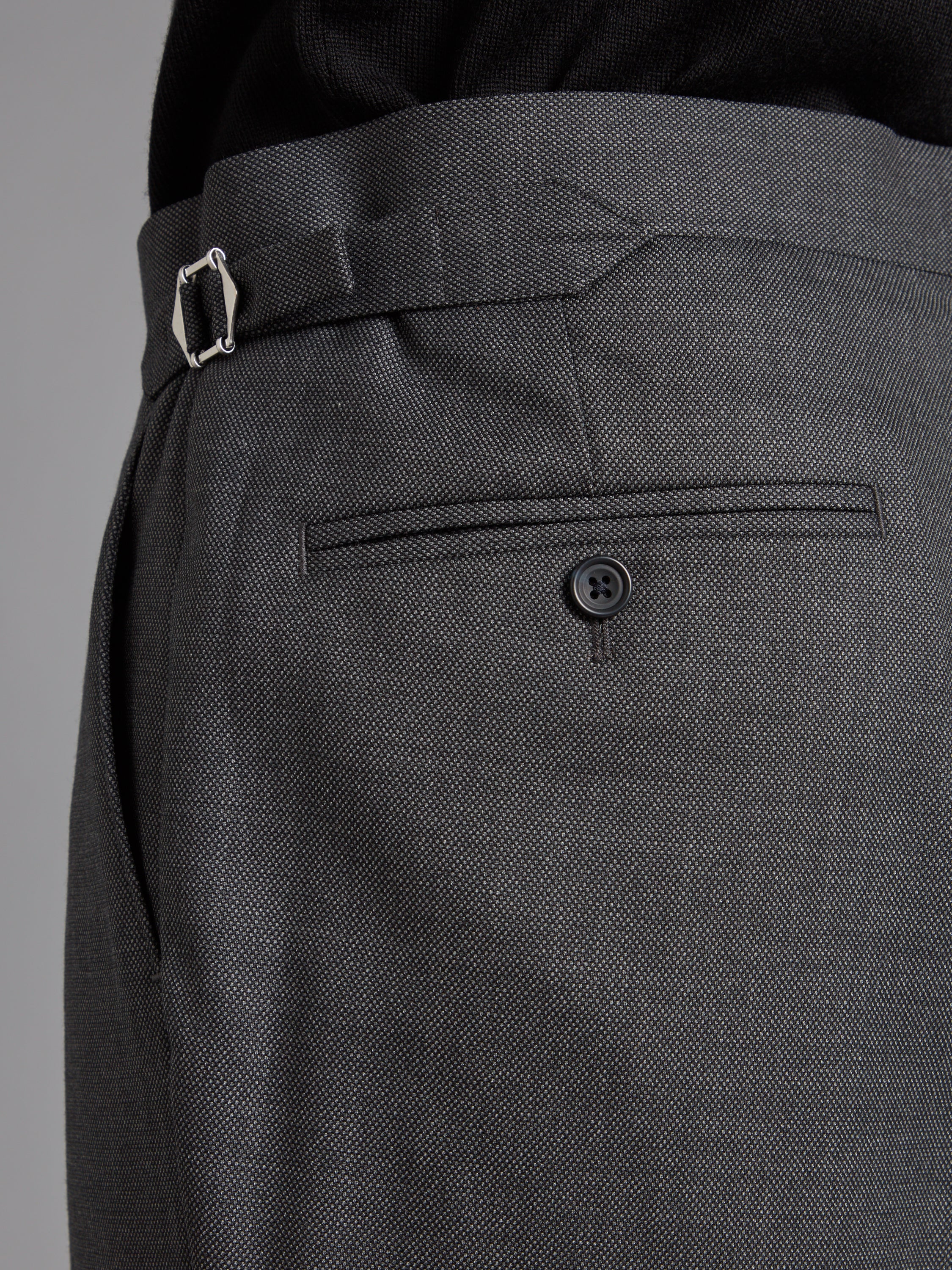 Mayfair Tailored Fit Suit - Grey Birdseye Wool