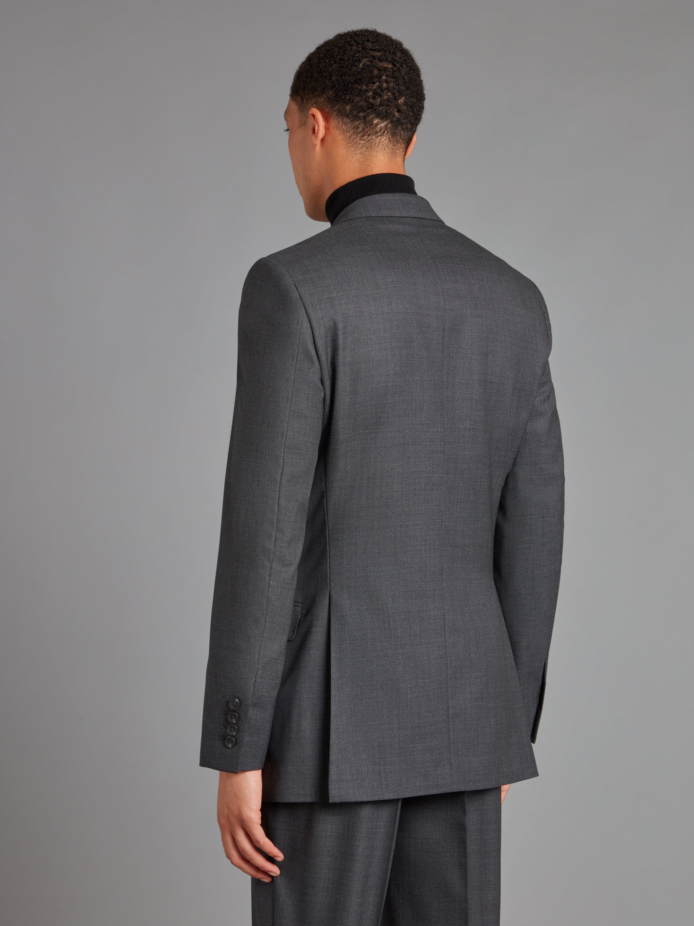 Mayfair Tailored Fit Suit - Grey Birdseye Wool