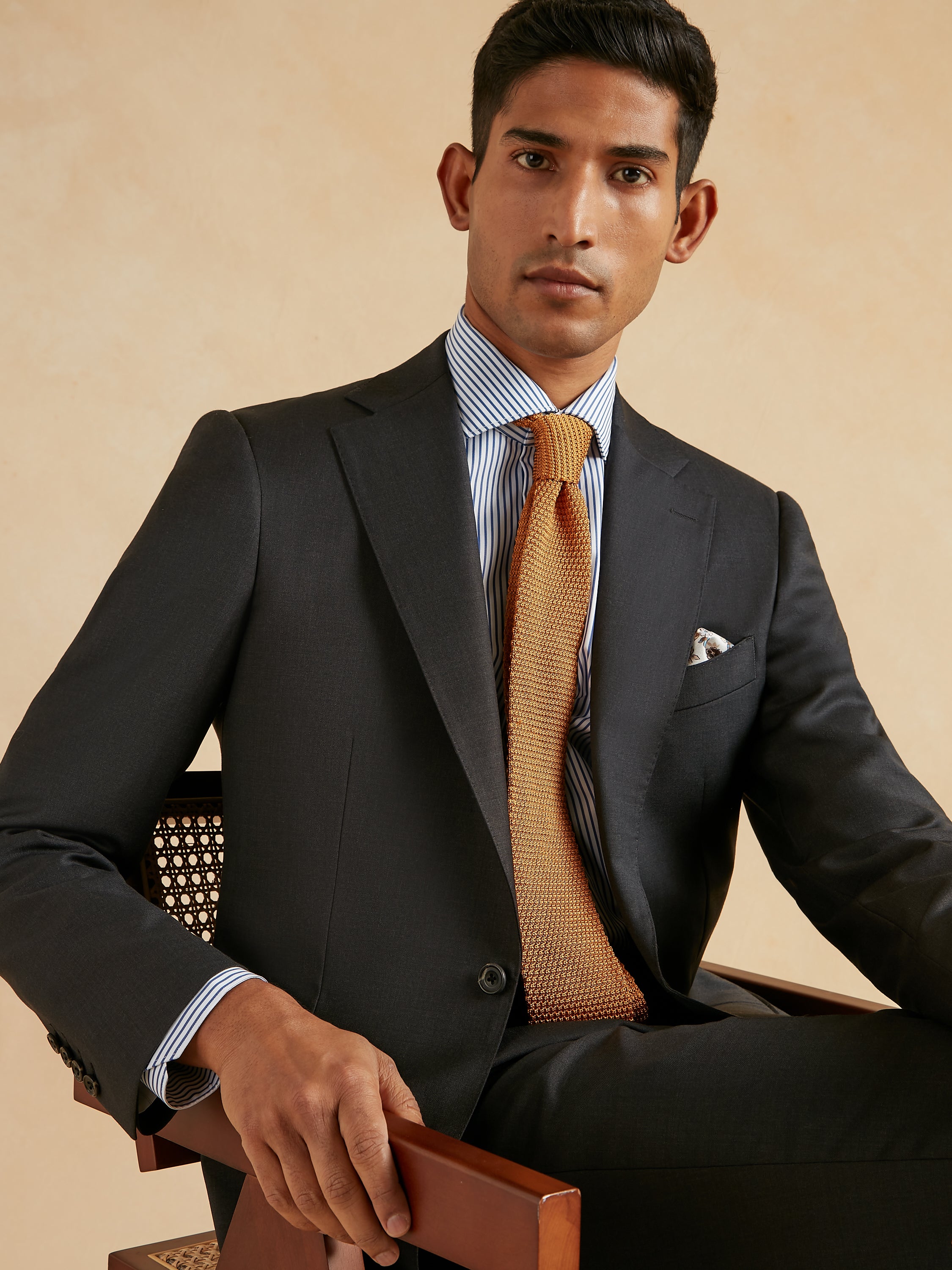 Mayfair Tailored Fit Suit - Charcoal Wool
