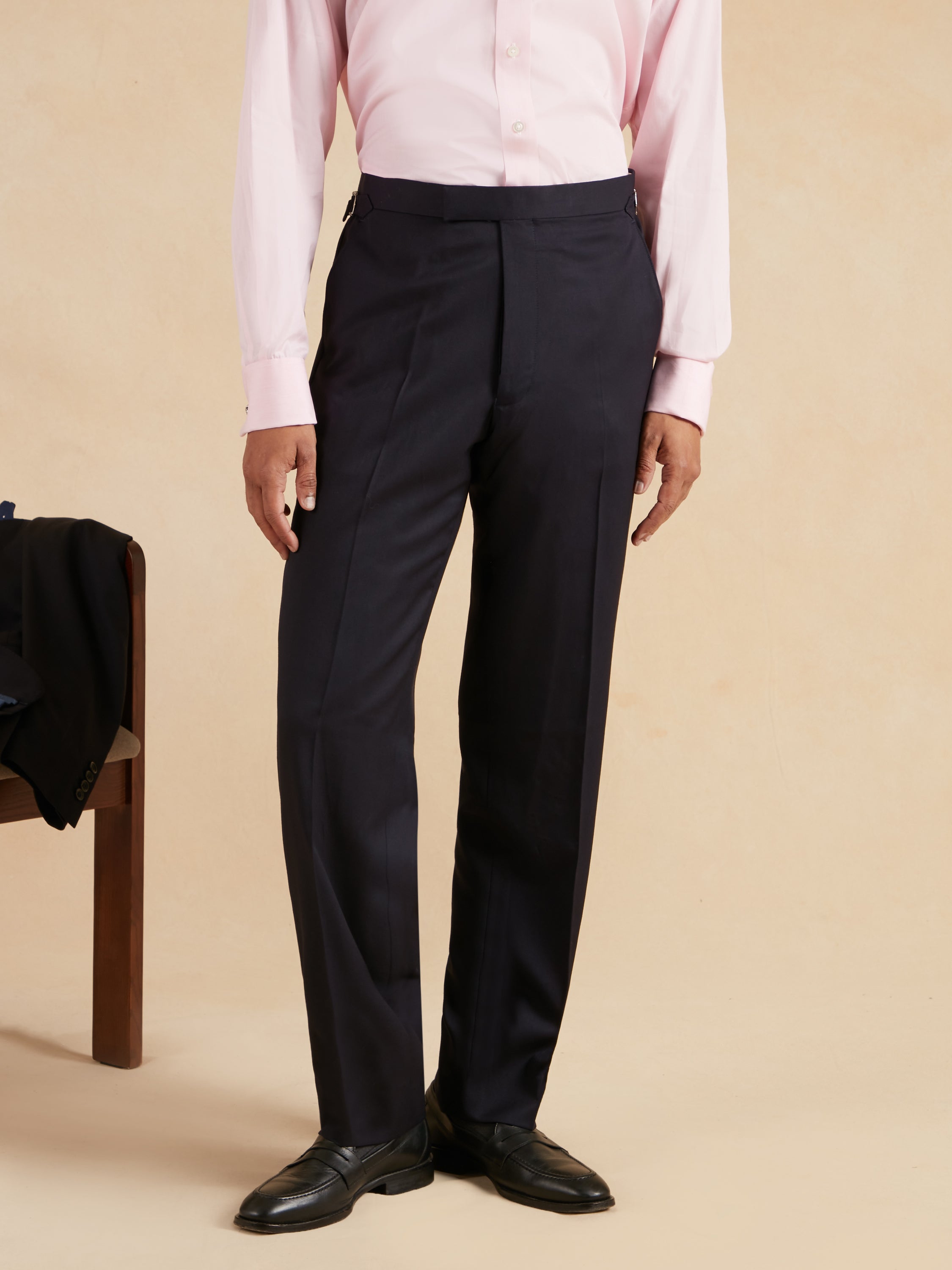 Mayfair Tailored Fit Suit - Navy Twill Wool