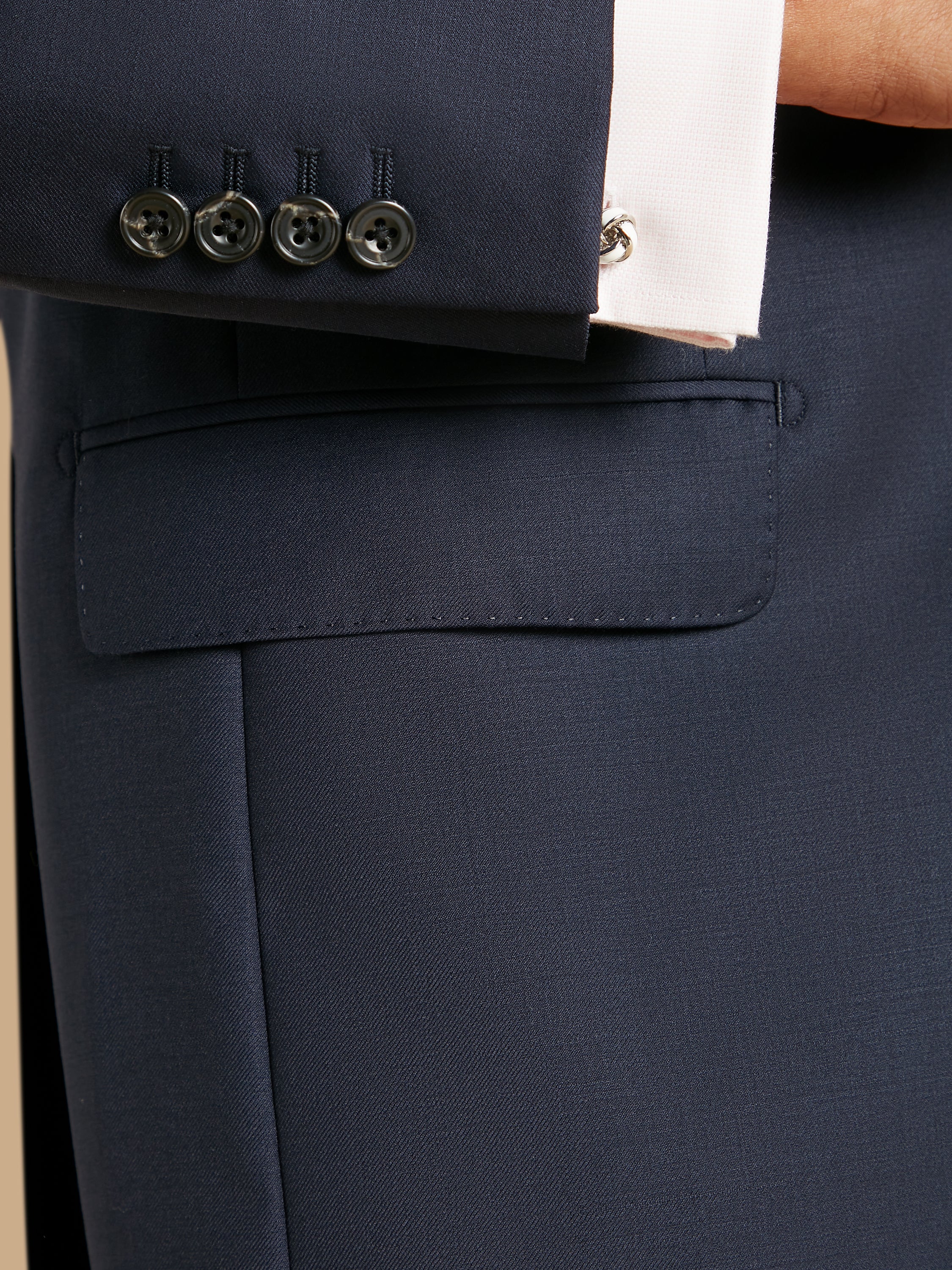 Mayfair Tailored Fit Suit - Navy Wool