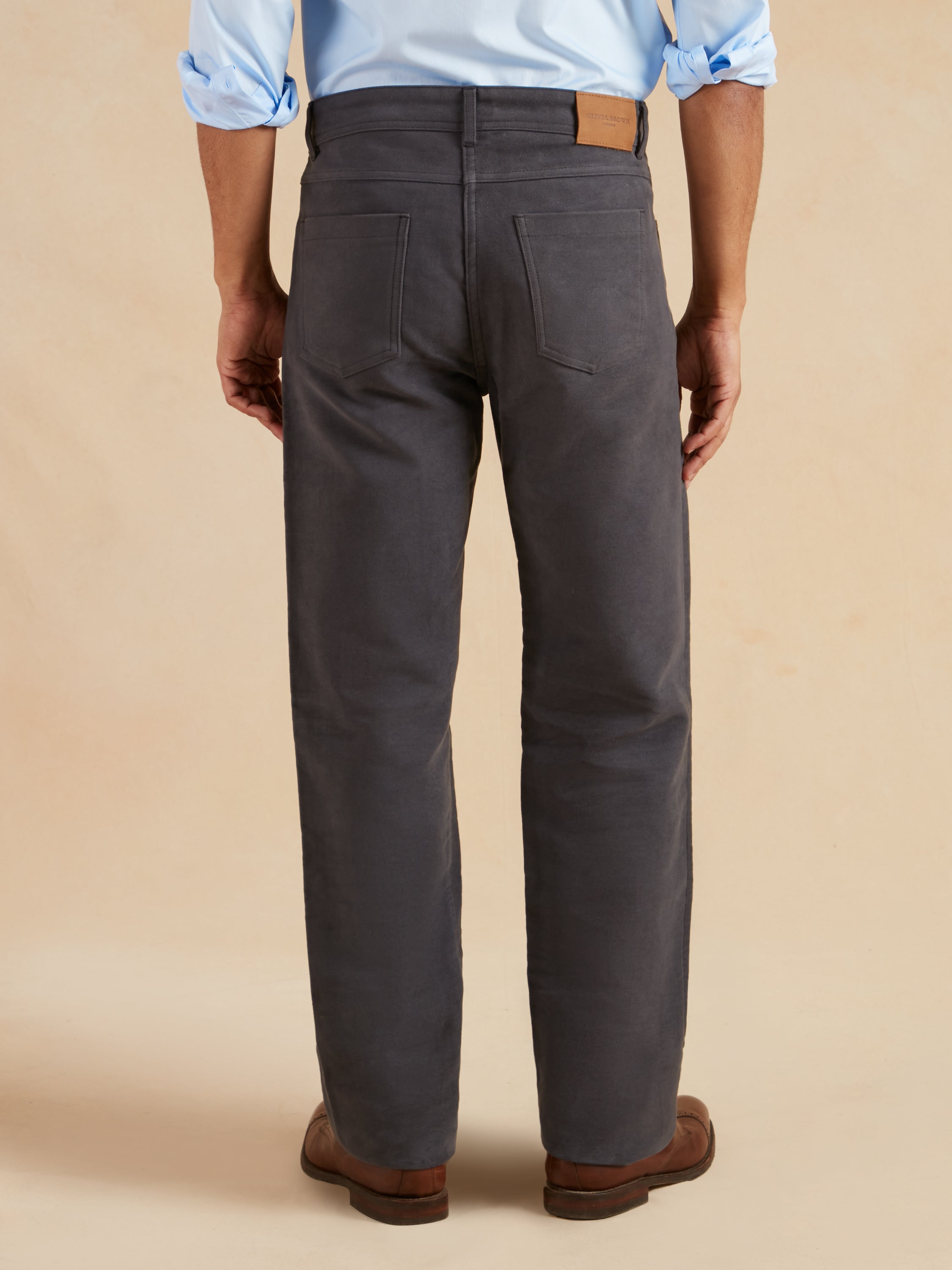 Moleskin Jeans - Gun Metal