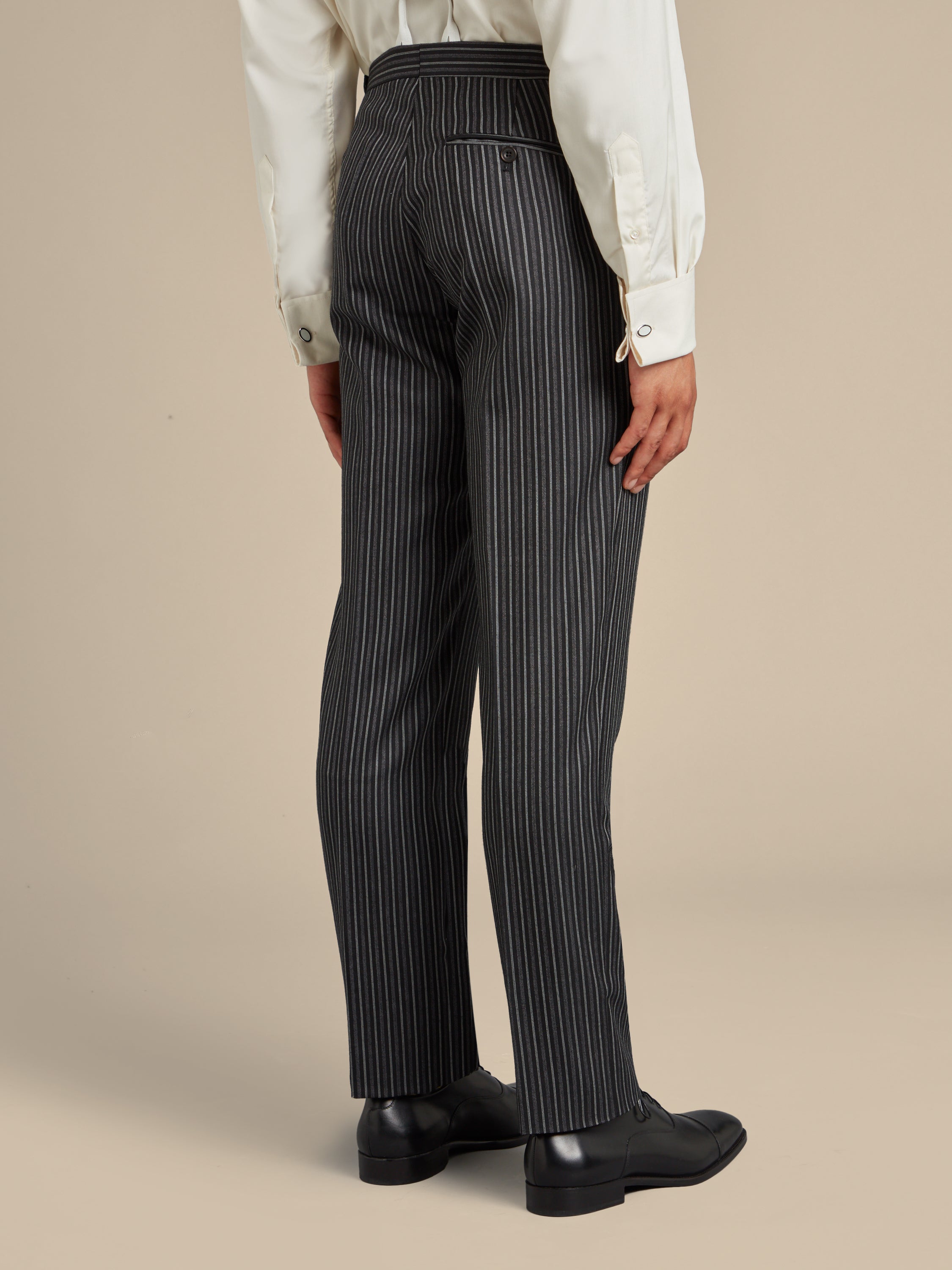 Morning Trousers Hire - Classic Striped Wool