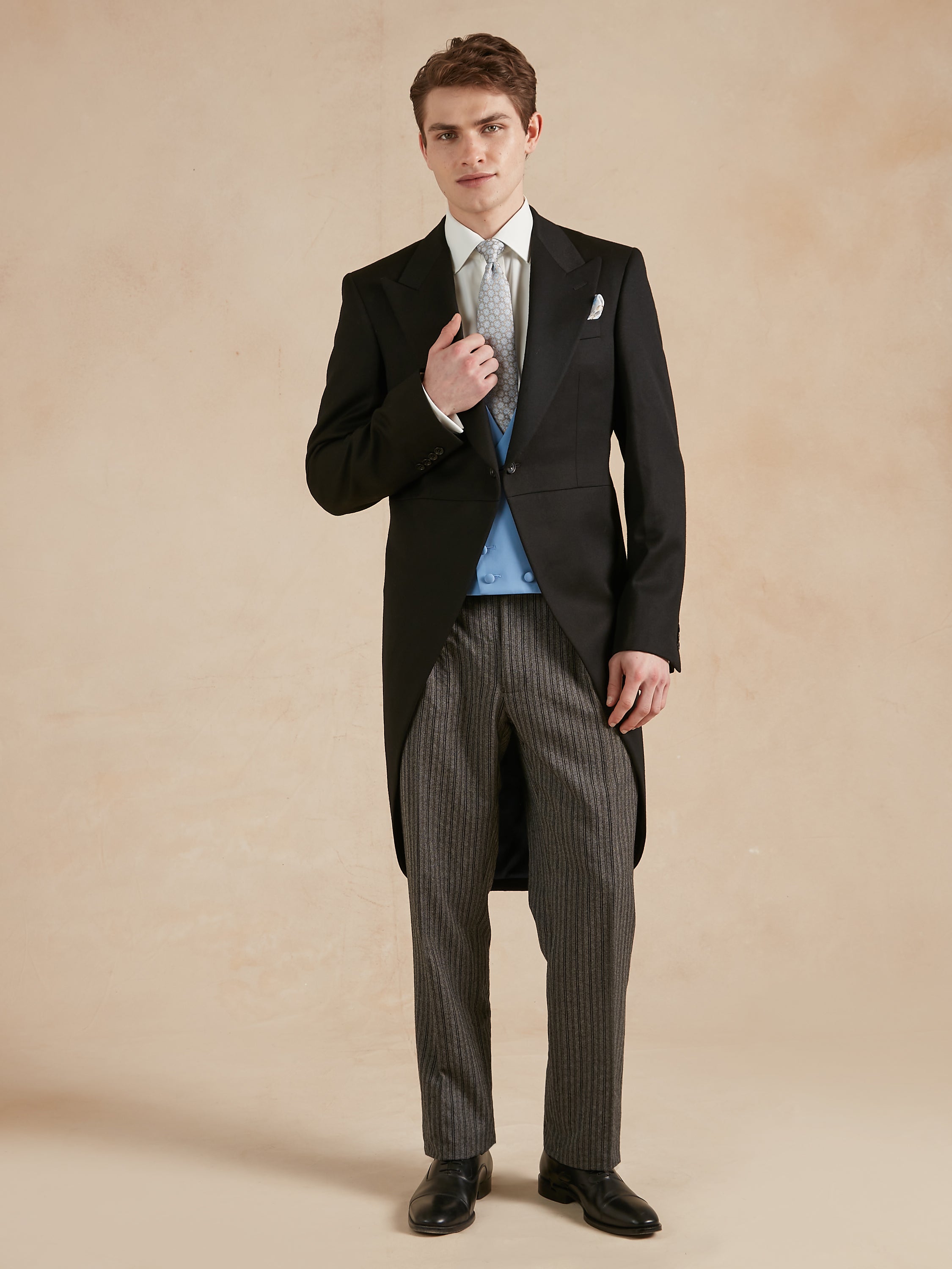 Morning Coat - Black Barathea | Oliver Brown, London Morning Coat - Black Barathea | Oliver Brown, London