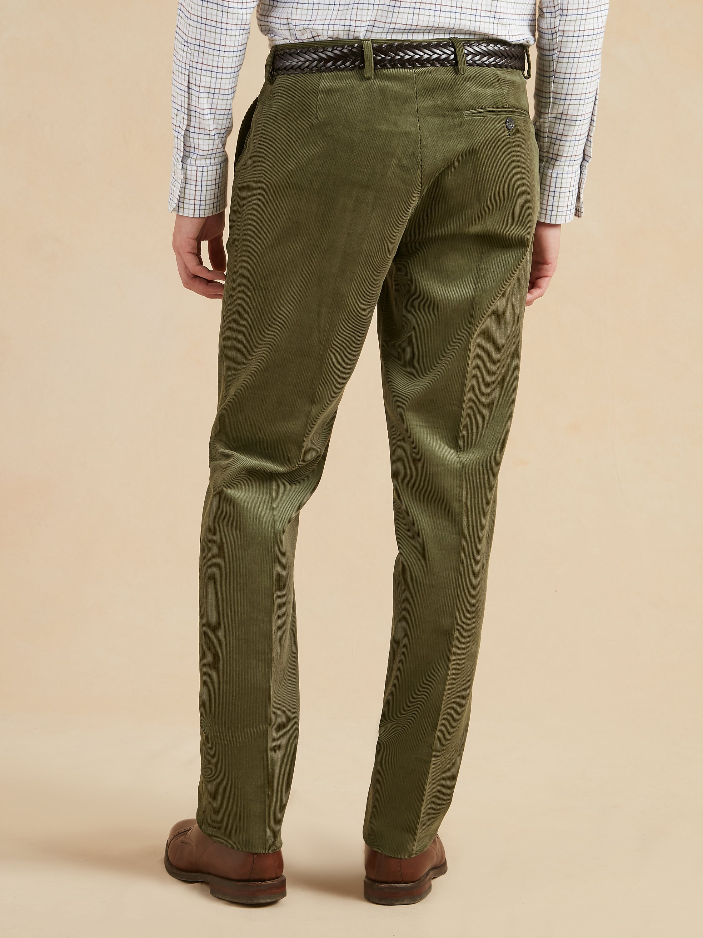 Needlecord Trousers - Dark Olive