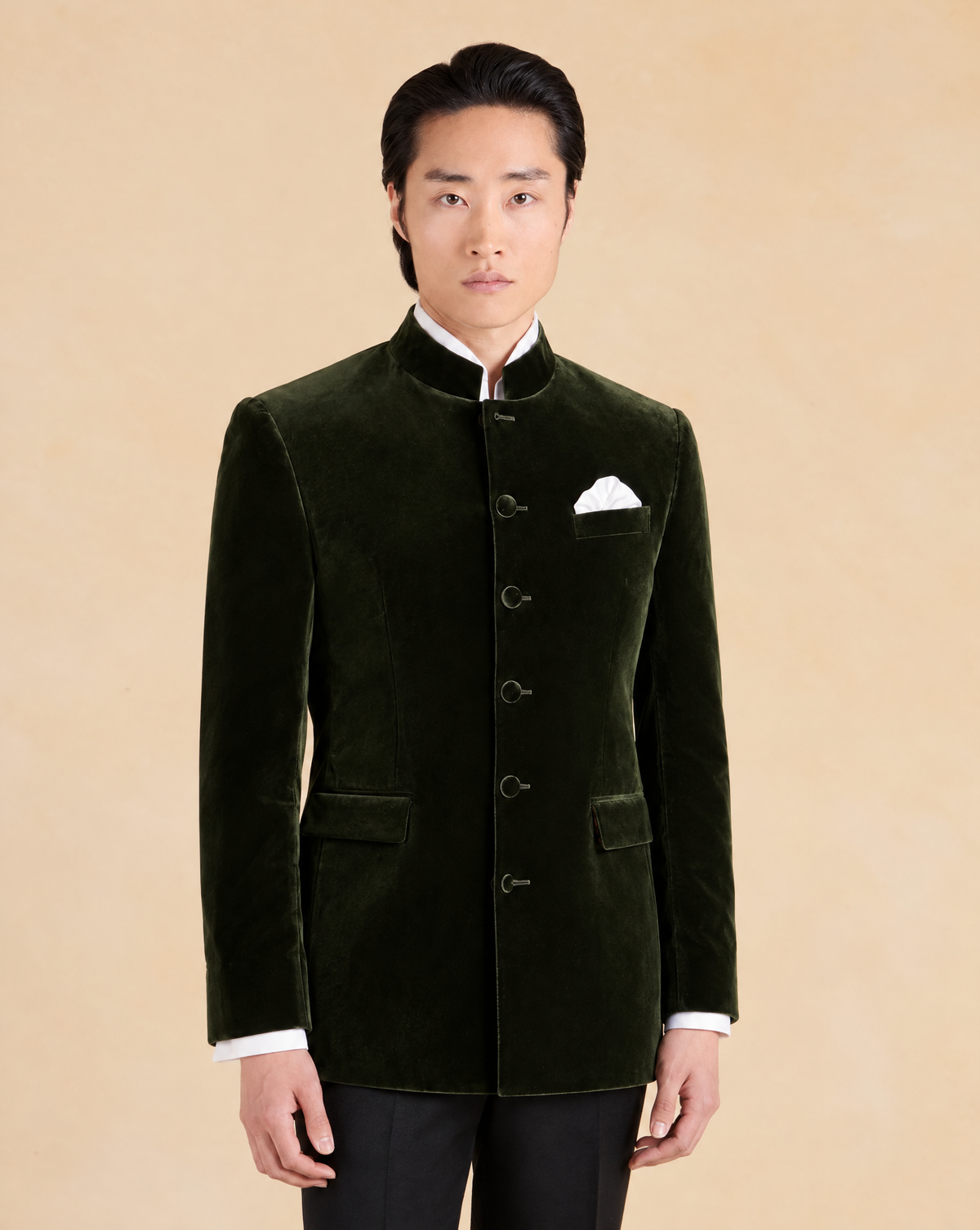 Ormonde Smoking Jacket - Green Velvet