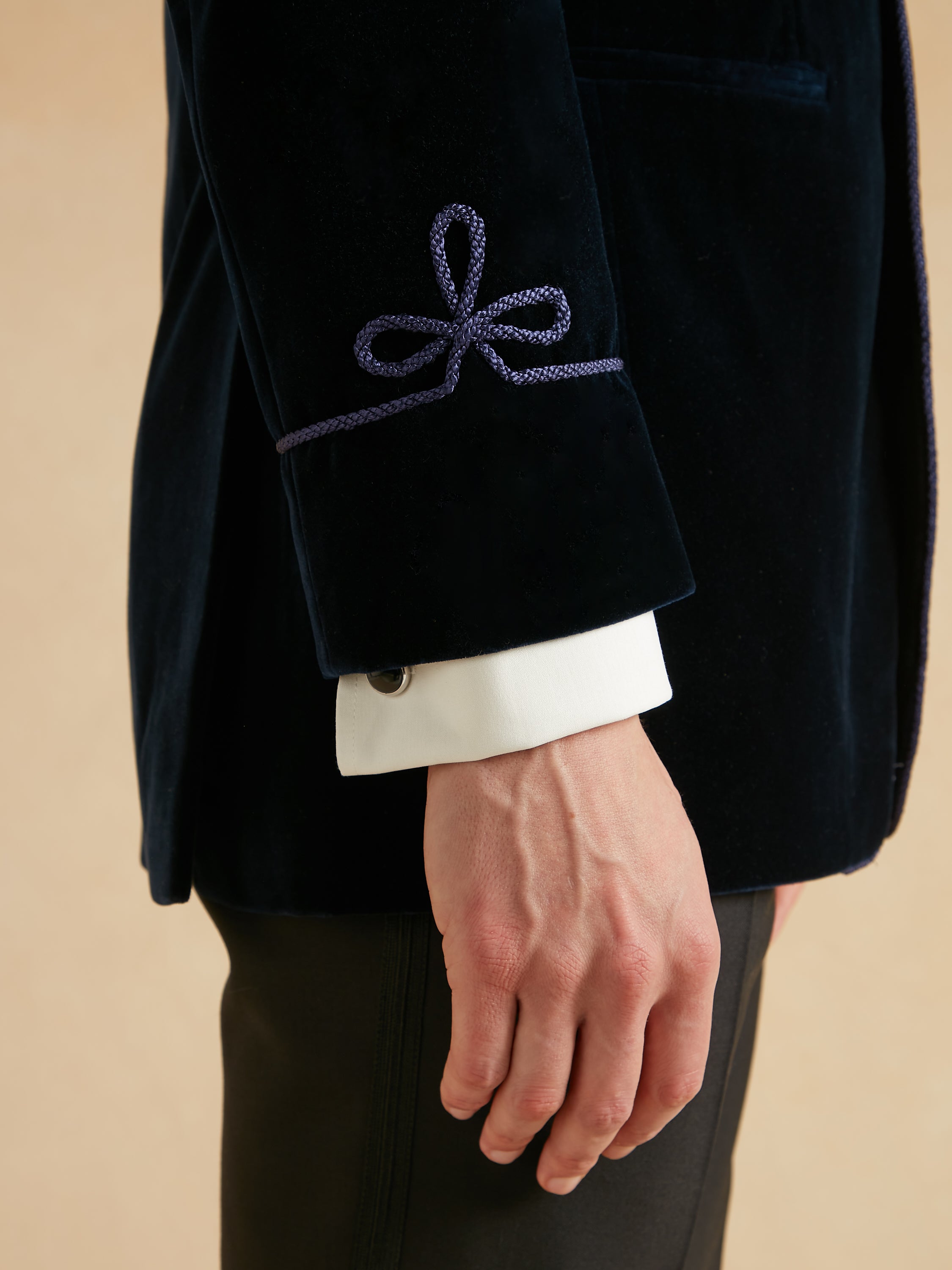 Pembroke Smoking Jacket - Navy Velvet