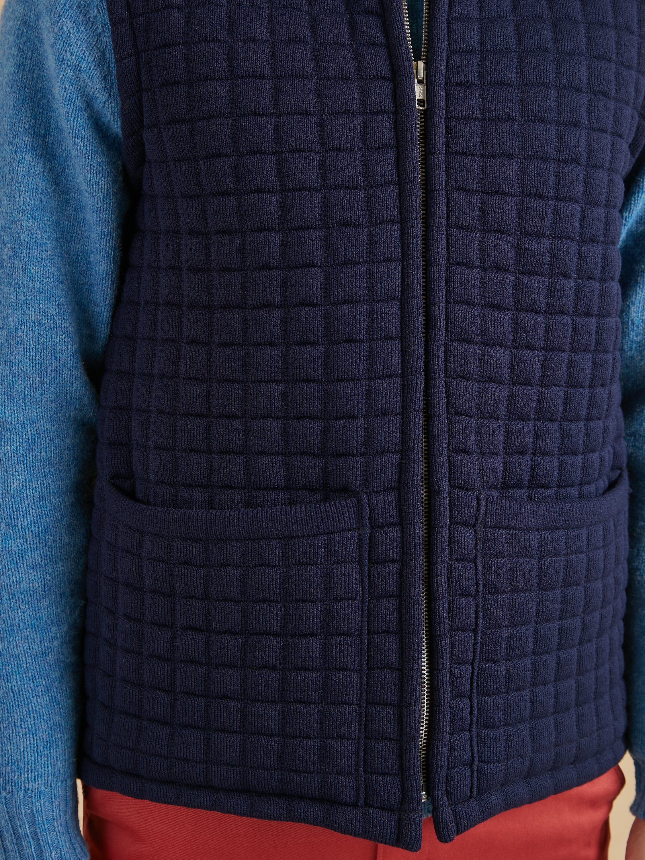 Quilted Thermatex Gilet - Navy