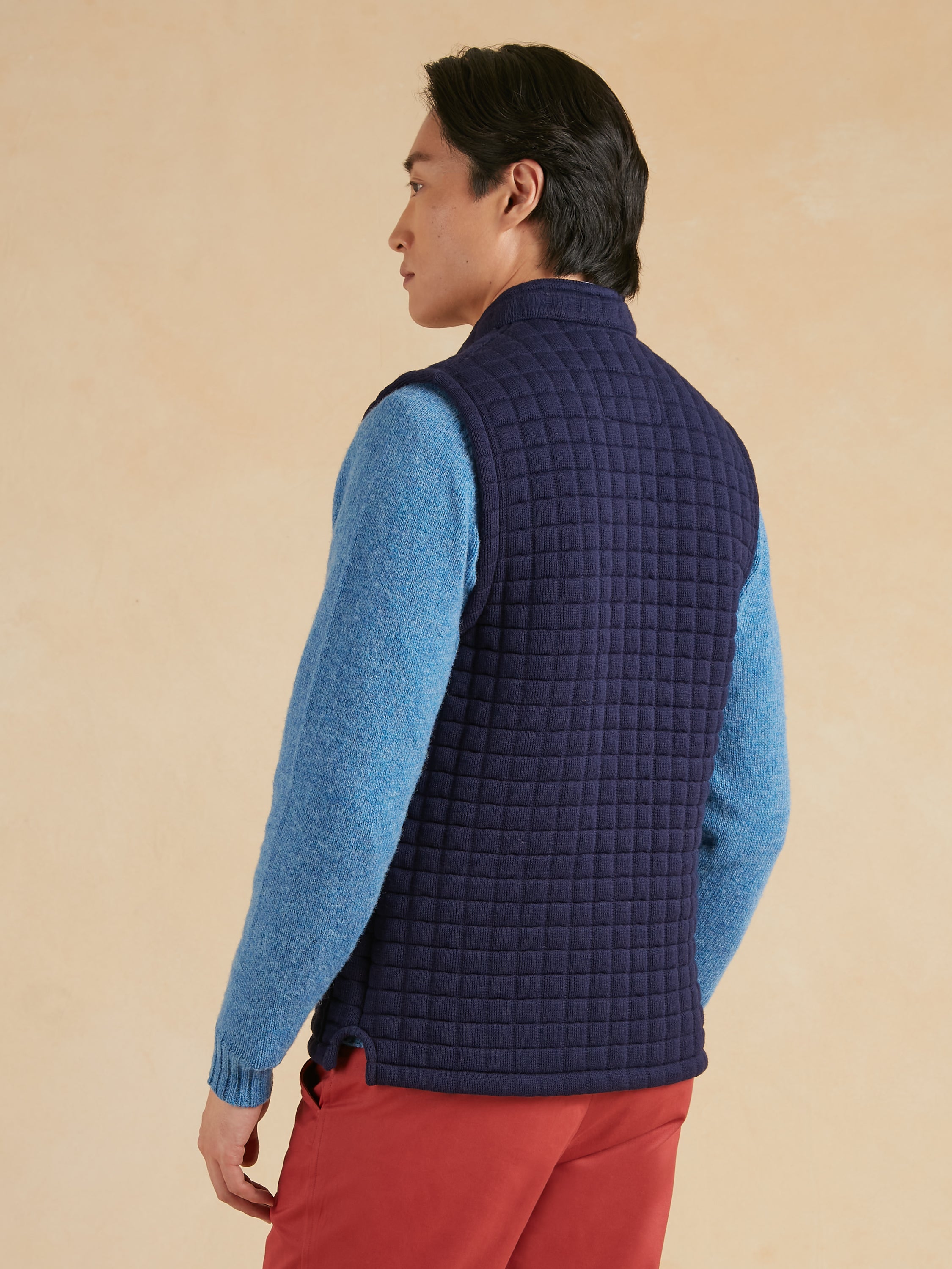 Quilted Thermatex Gilet - Navy