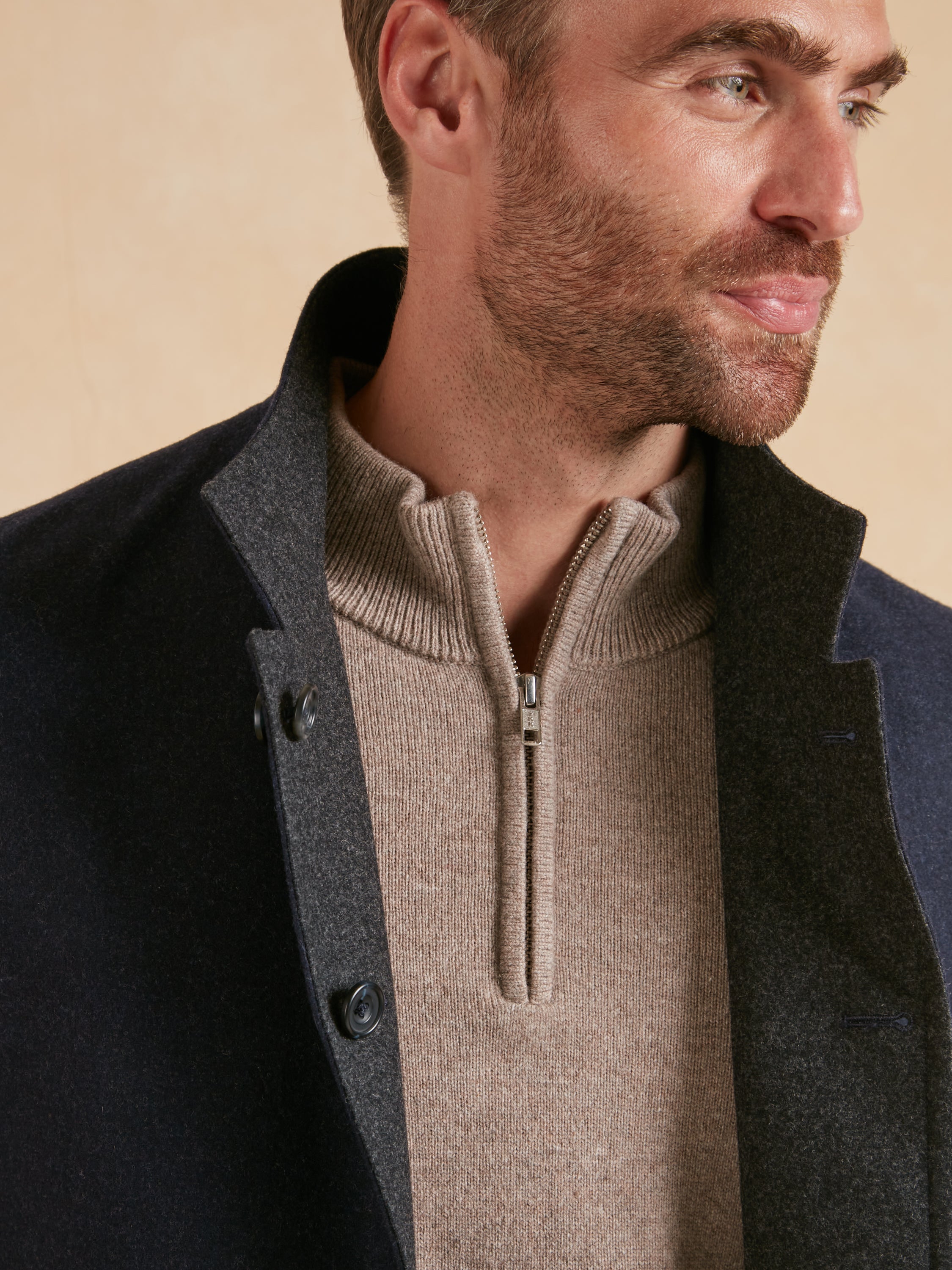 Reversible Gilet - Navy & Grey Loden