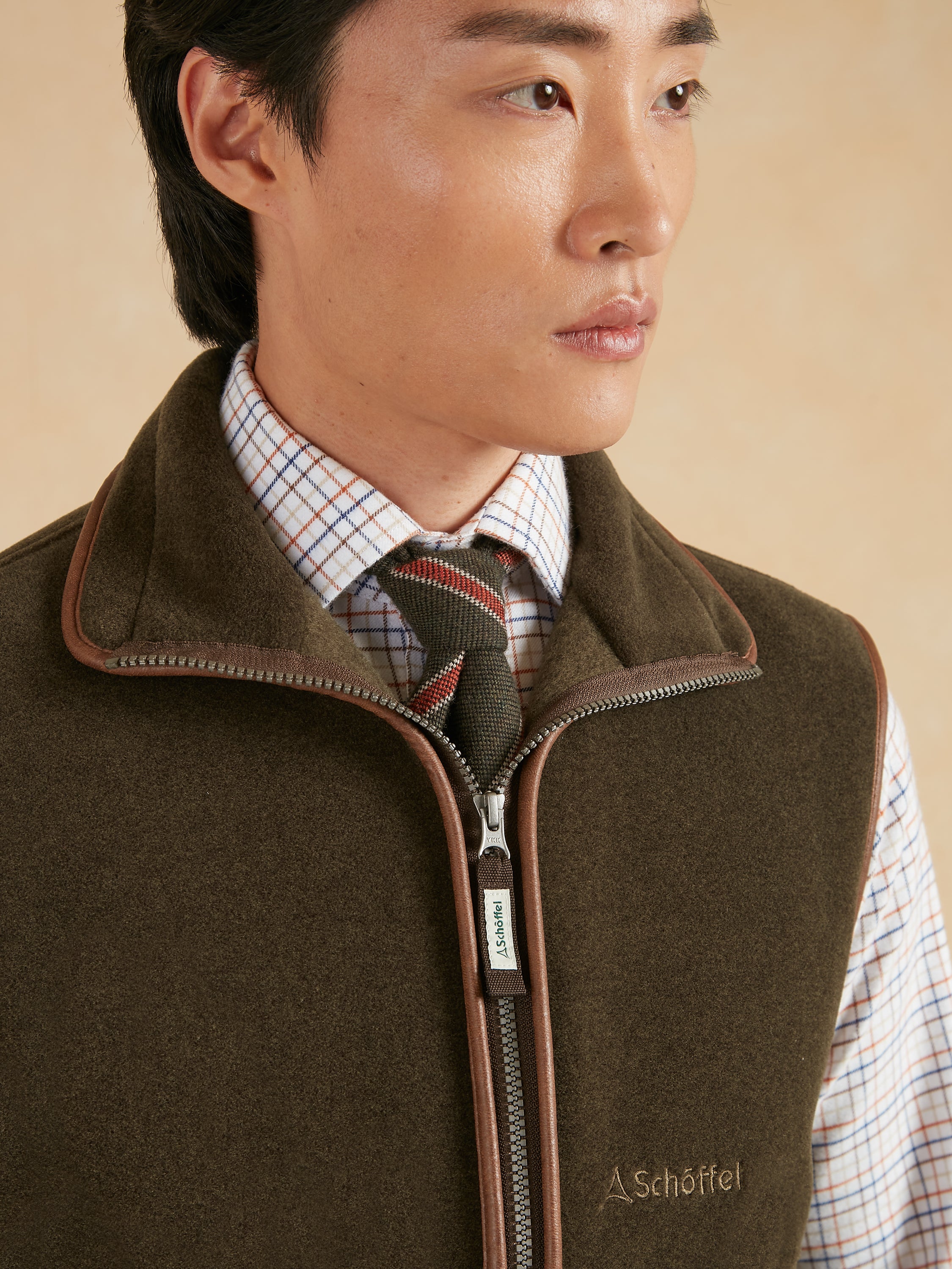 Schoffel Oakham Fleece Gilet - Dark Olive