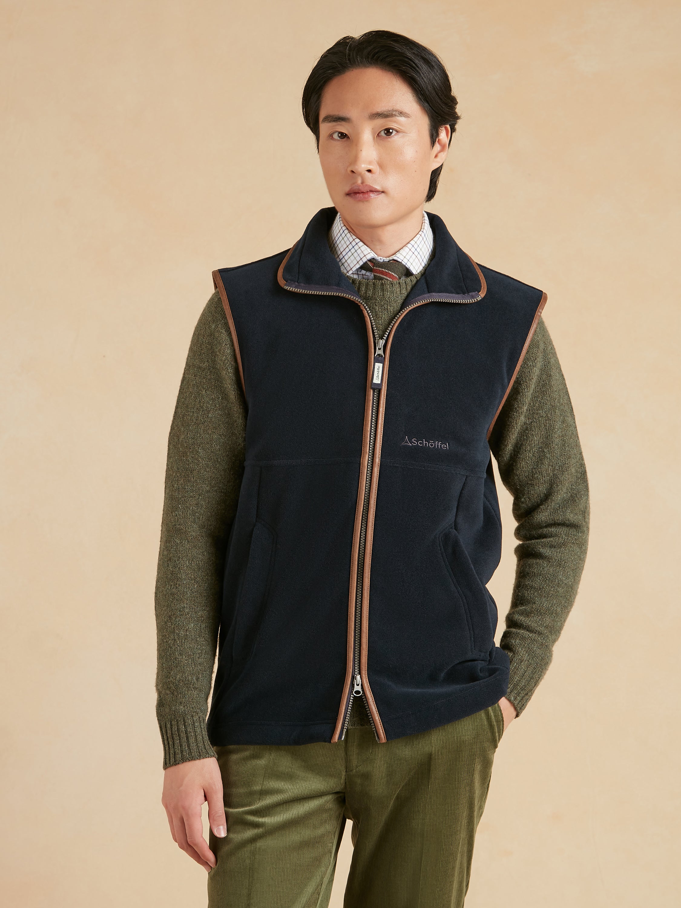 Schoffel Oakham Fleece Gilet - Navy