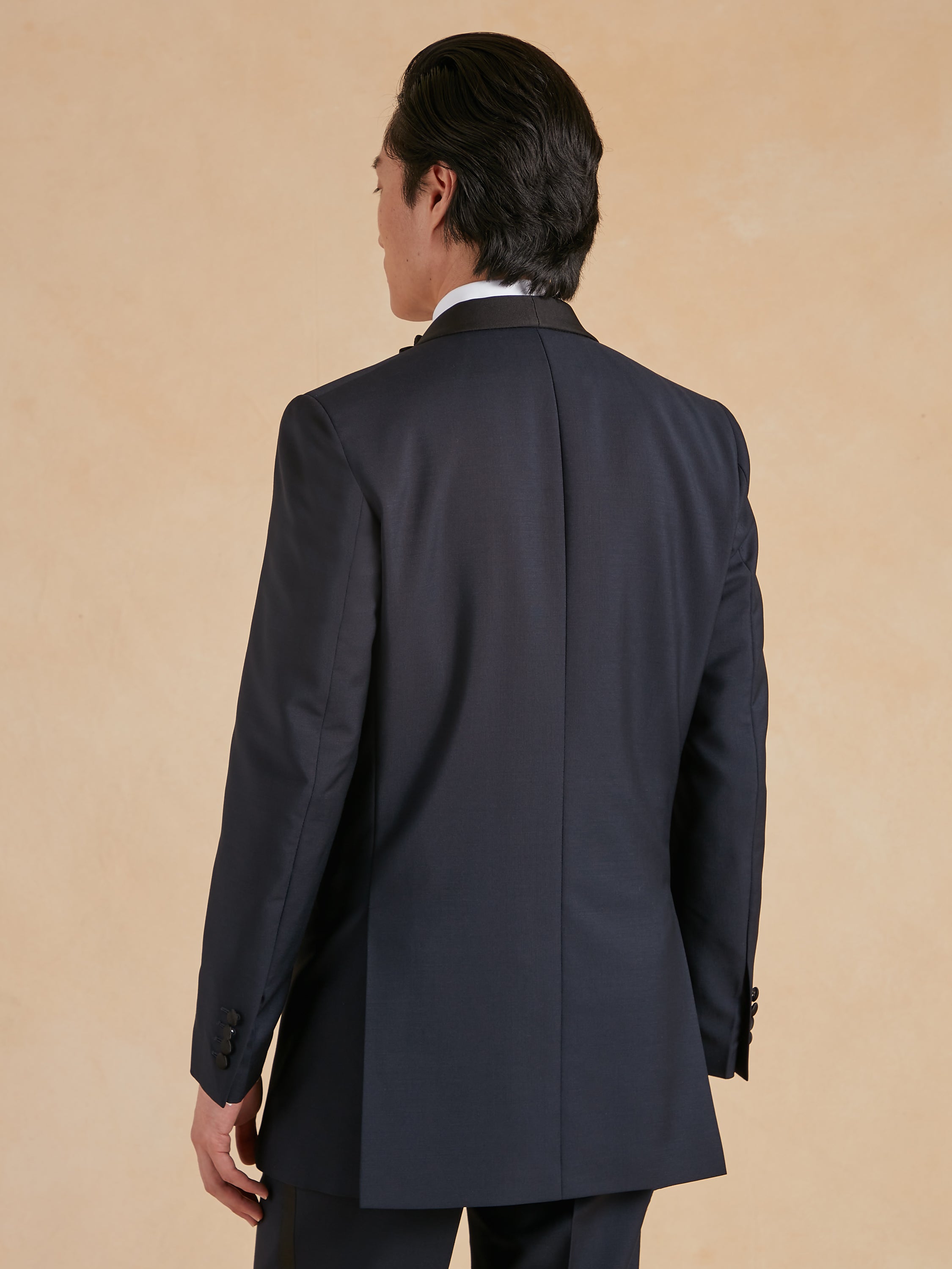 Shawl Lapel Wool/Mohair Dinner Suit – Midnight