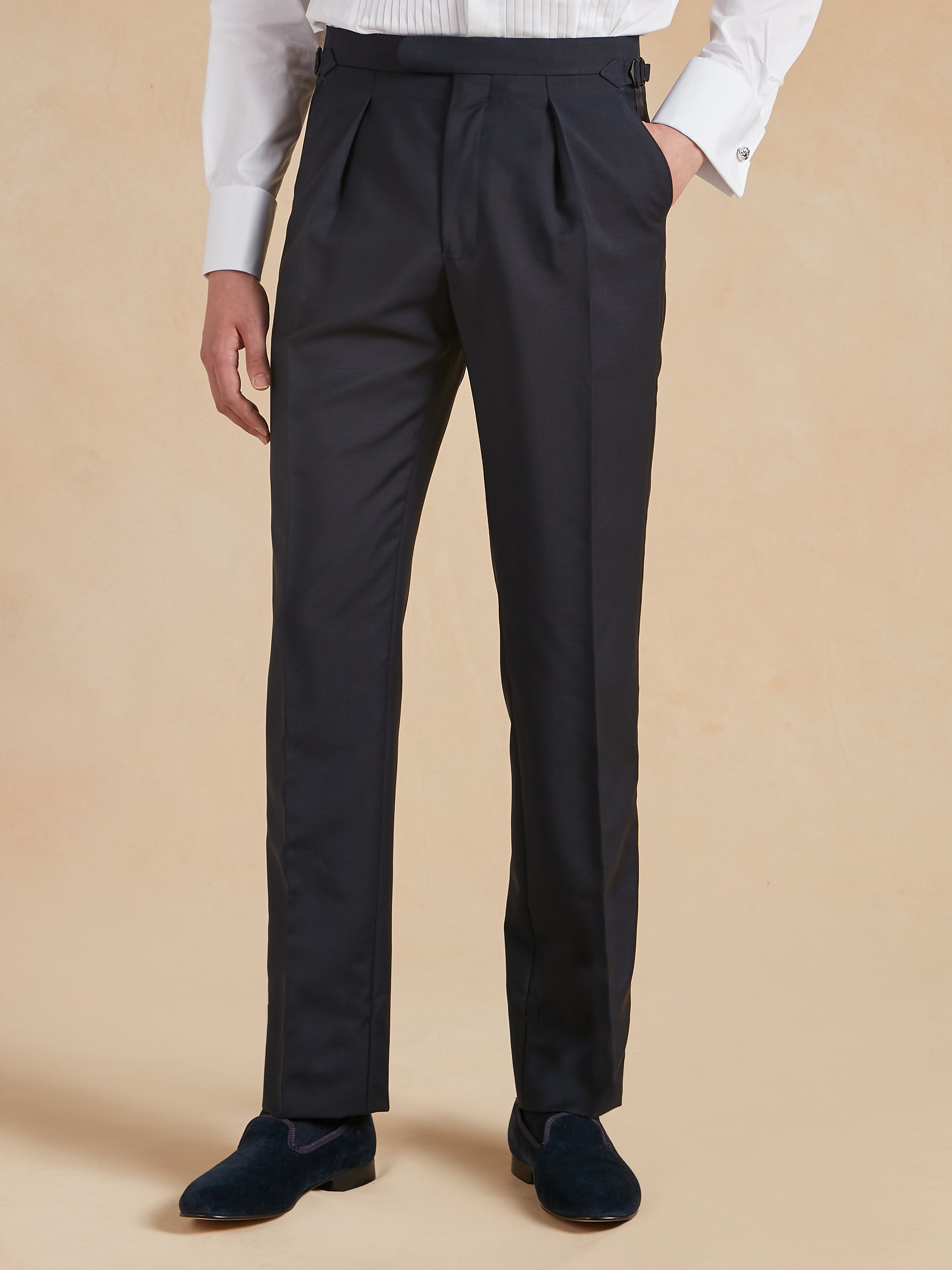 Shawl Lapel Wool/Mohair Dinner Suit – Midnight