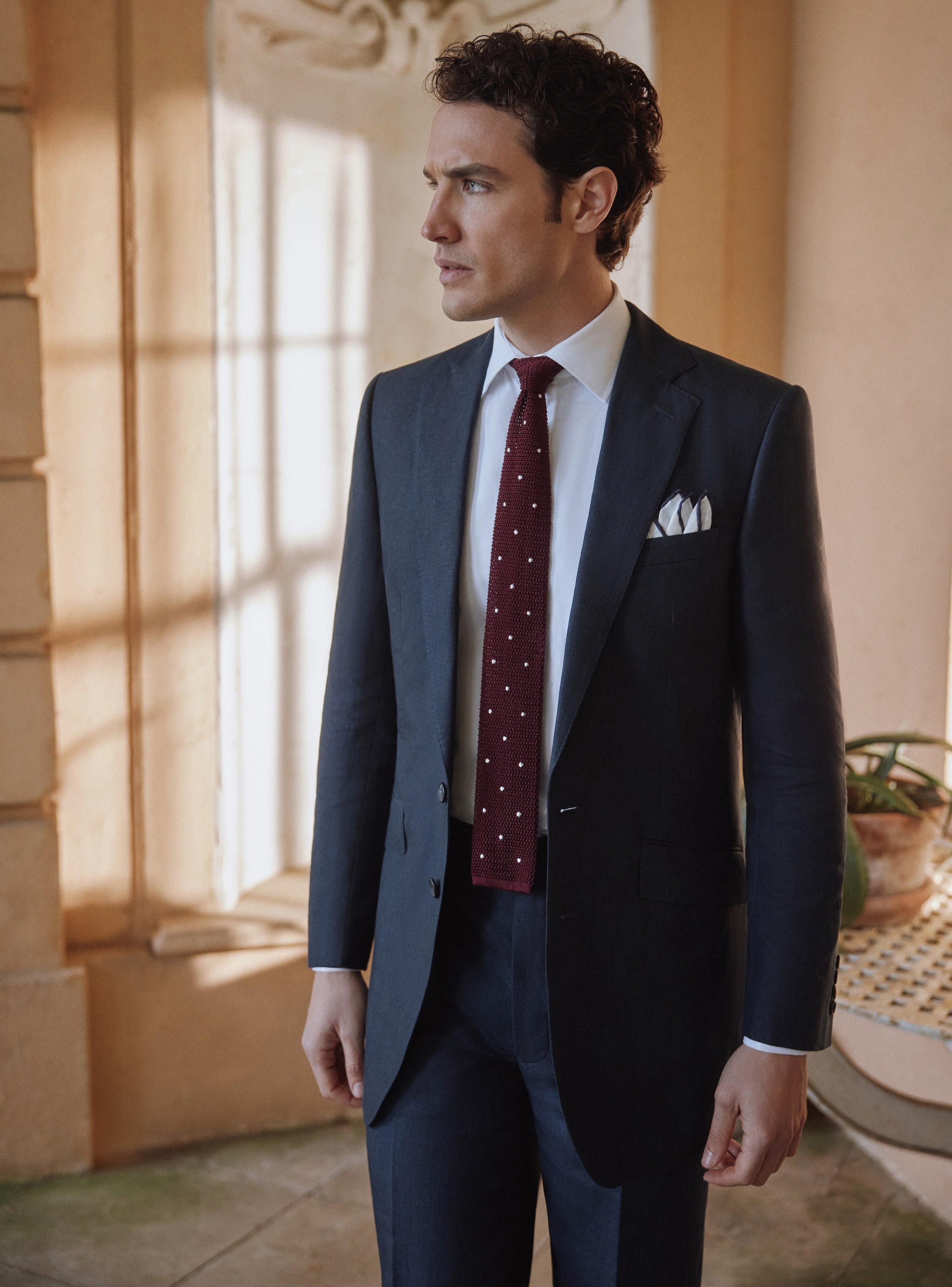 Eaton Jacket - Navy Linen