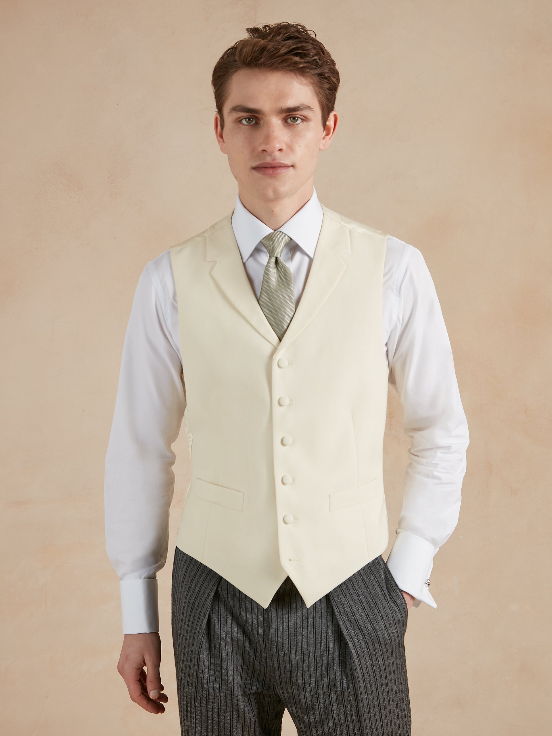 Single Breasted Wool Waistcoat