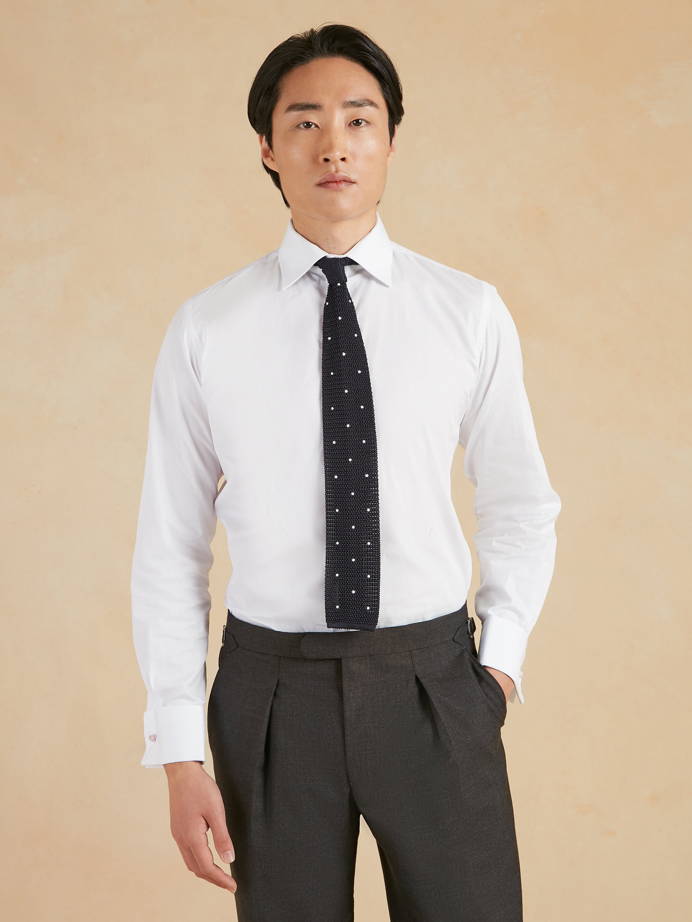 Slim Fit Classic Collar City Shirt - White