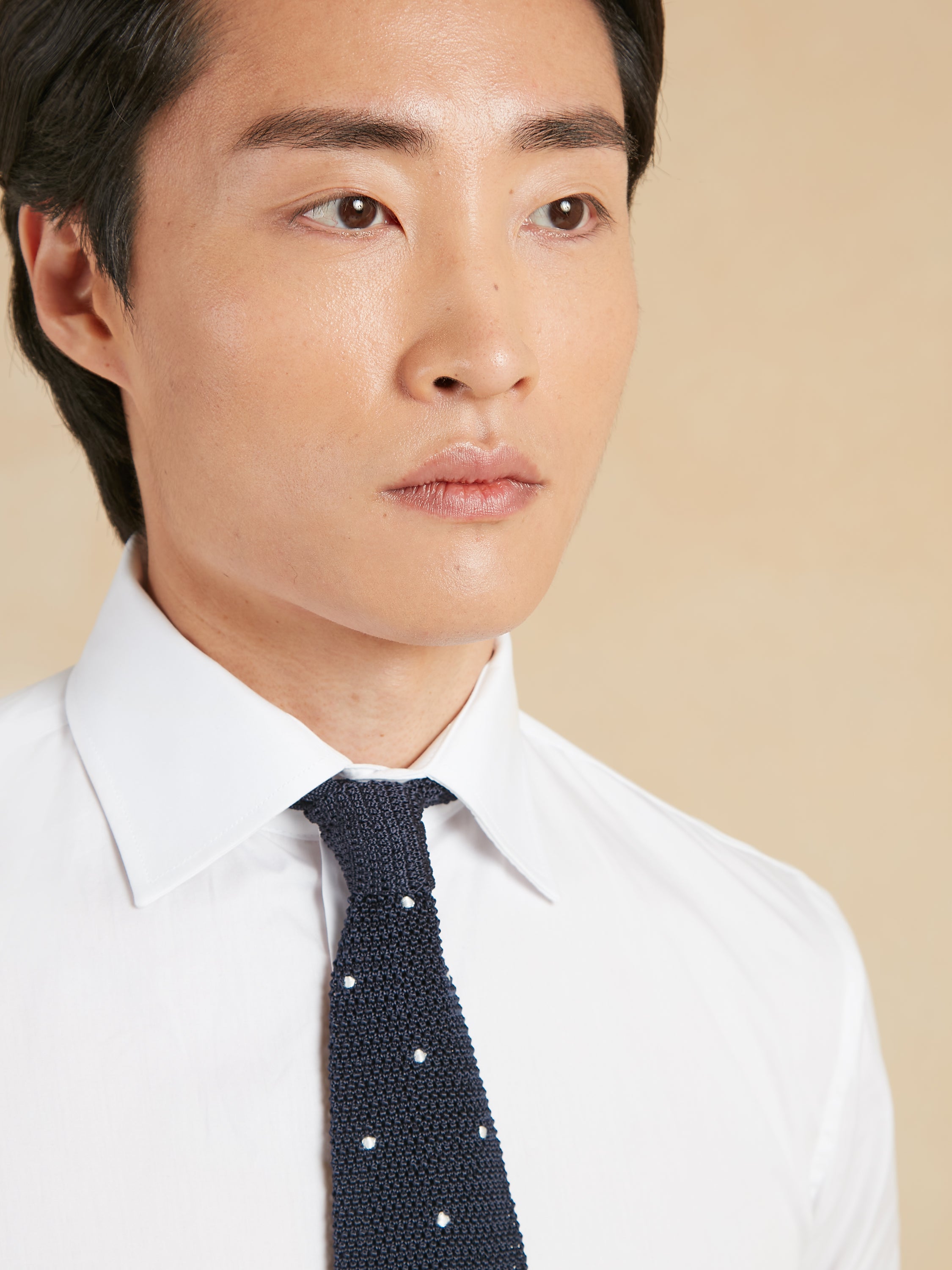 Slim Fit Classic Collar City Shirt - White