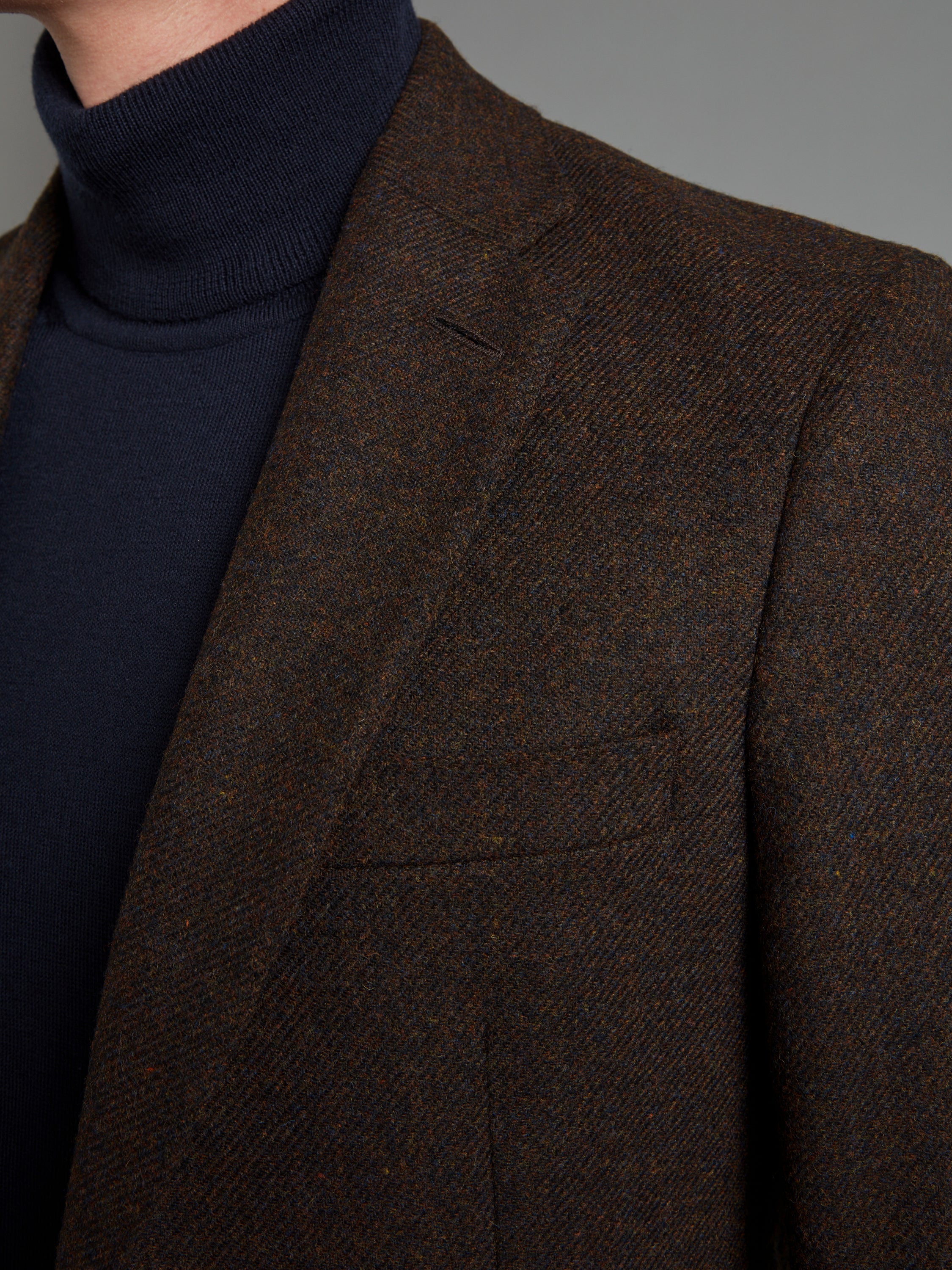 Sloane Exclusive Jacket - Mid Weight Brown Wool